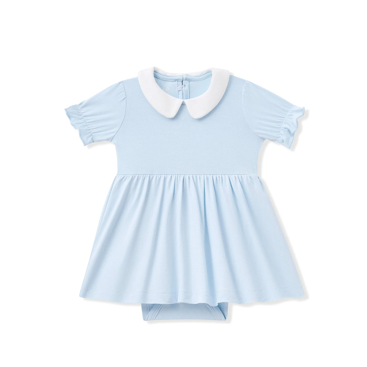 Peter Pan Collar Bodysuit Dress in Breeze Main image