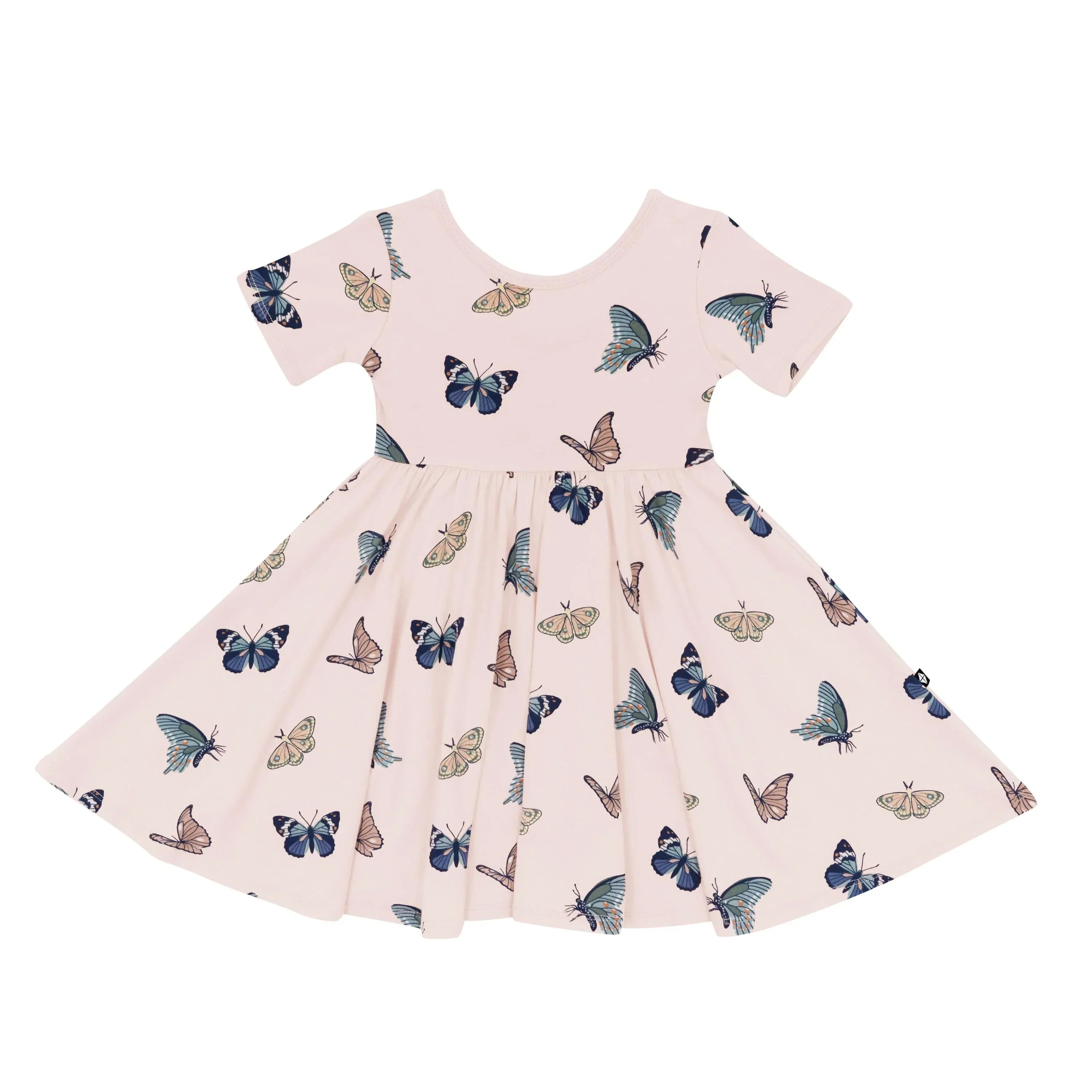 Twirl Dress in Blush Butterfly Secondary image