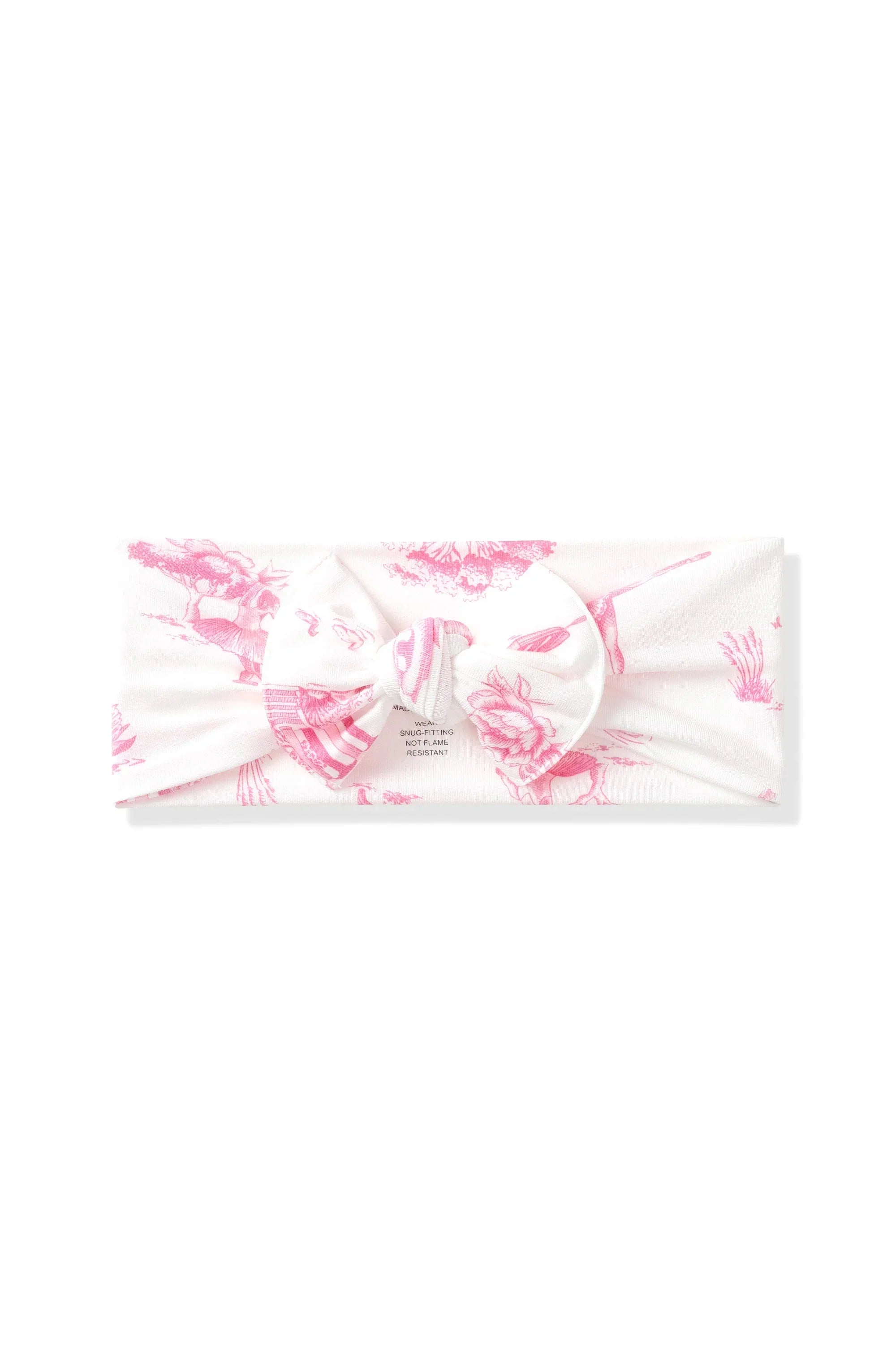 Knotted Bow Headband in Toile Ballet Secondary image