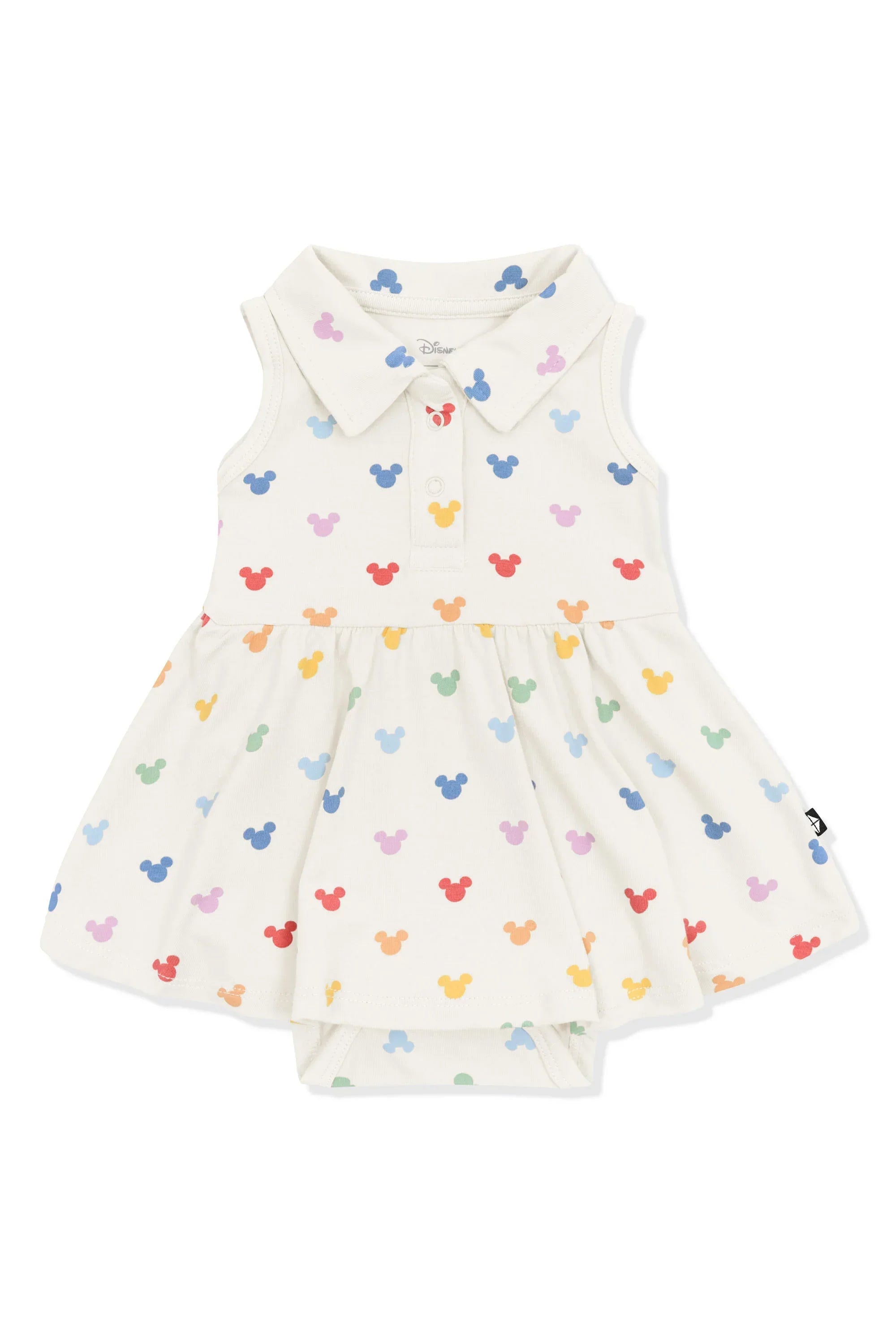 Polo Bodysuit Dress in Pastel Mickey Mouse Secondary image