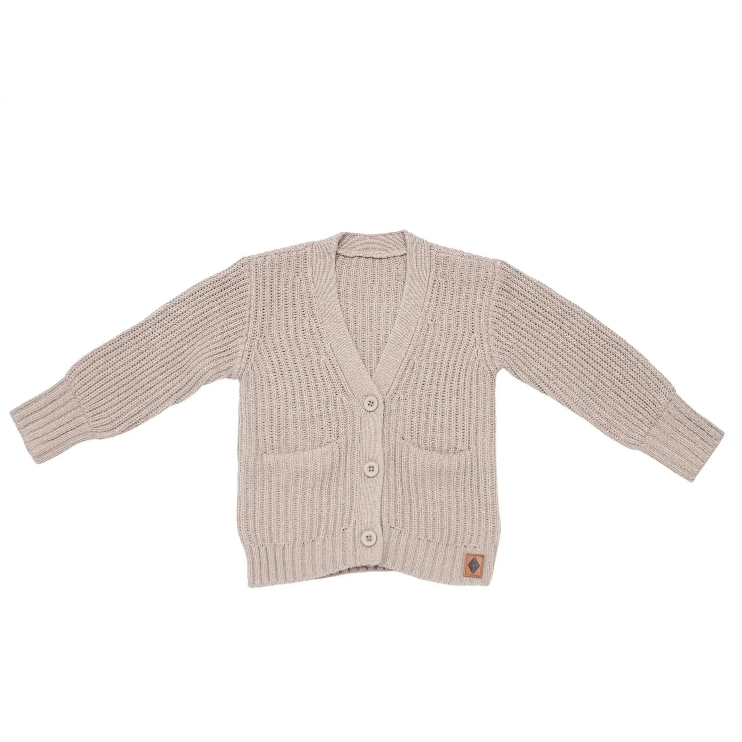 Chunky Knit Oversized Cardigan in Almond Secondary image