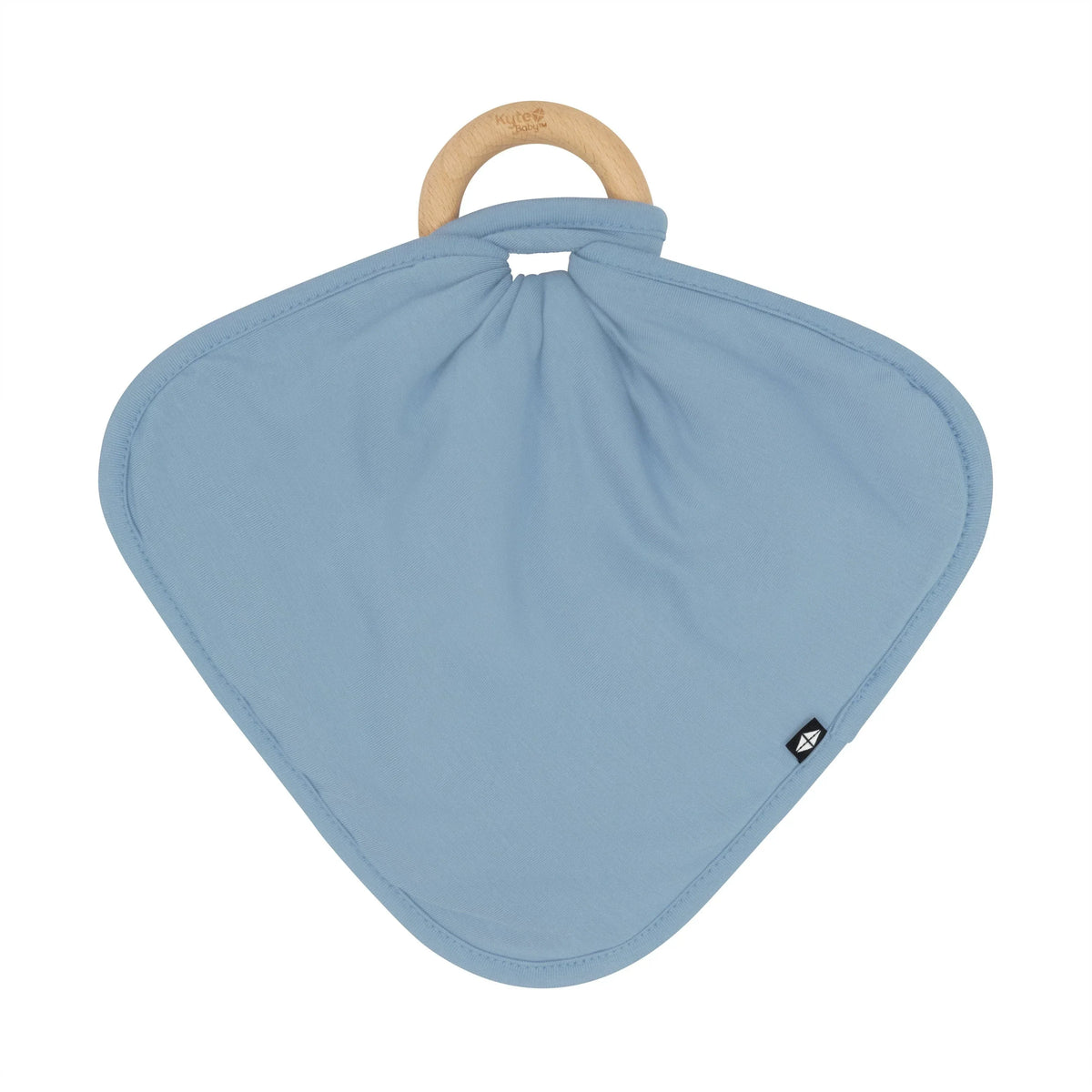 Lovey in Slate with Removable Wooden Teething Ring Main image