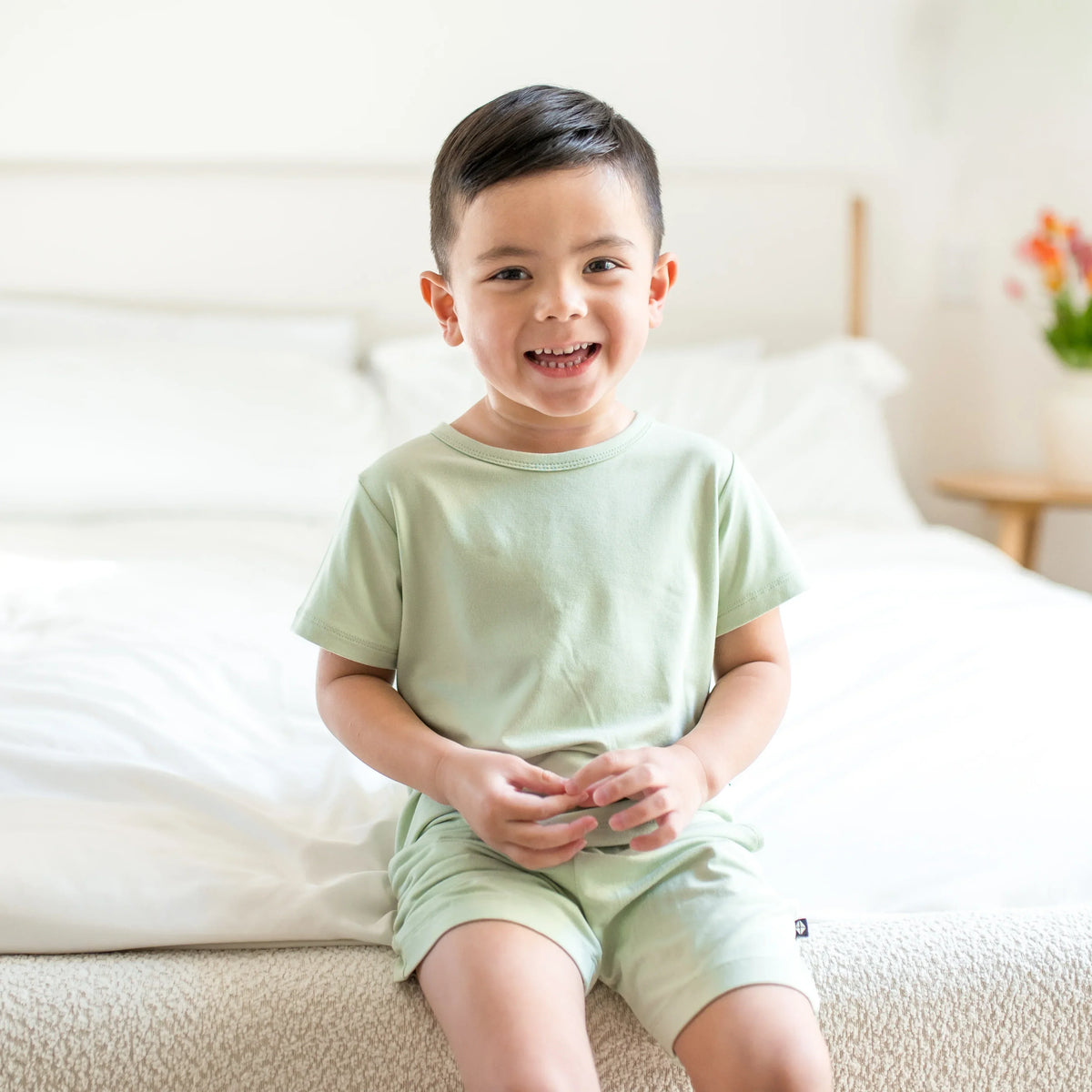 Toddler Basic Tee in Basil Main image