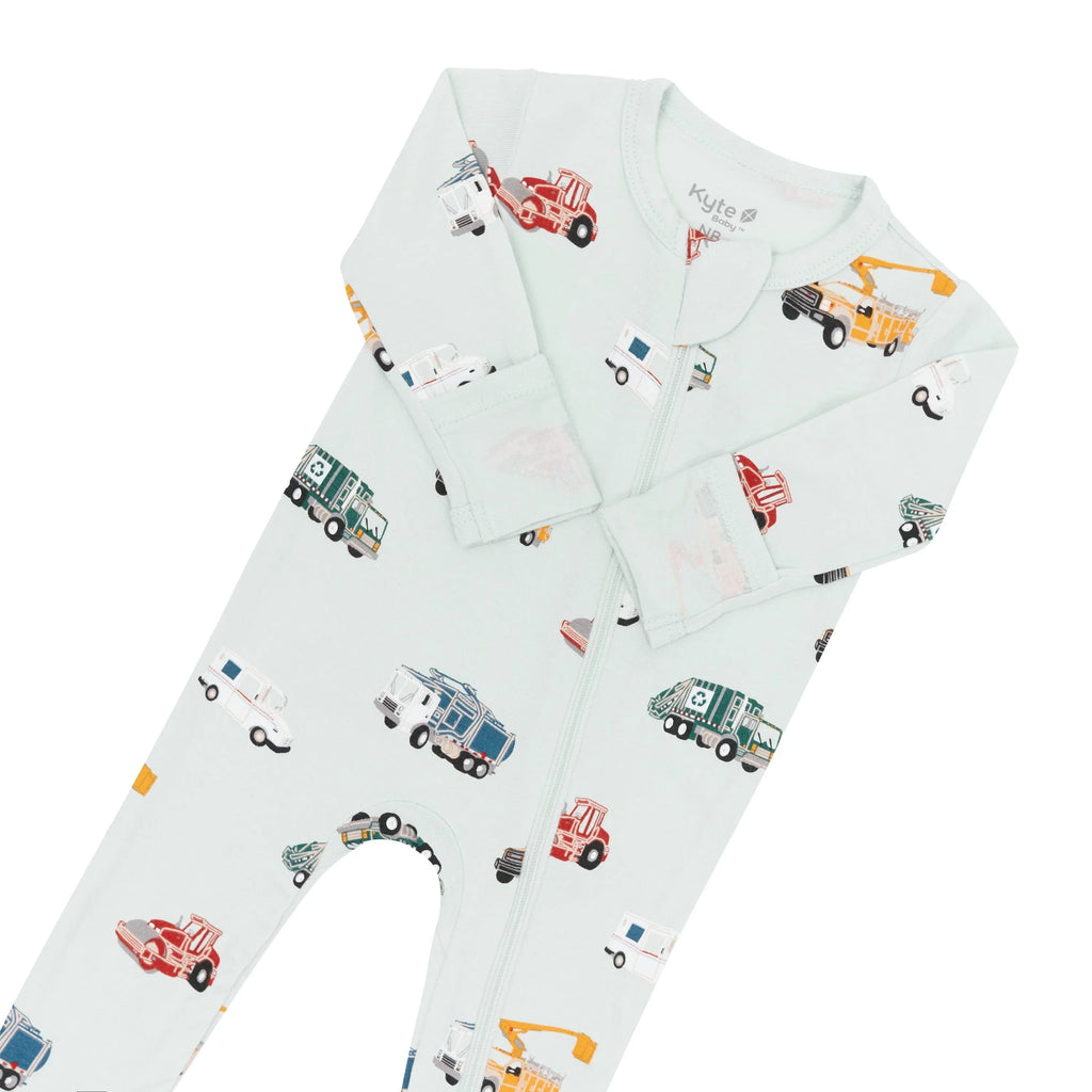 Zippered Footie in City Vehicles