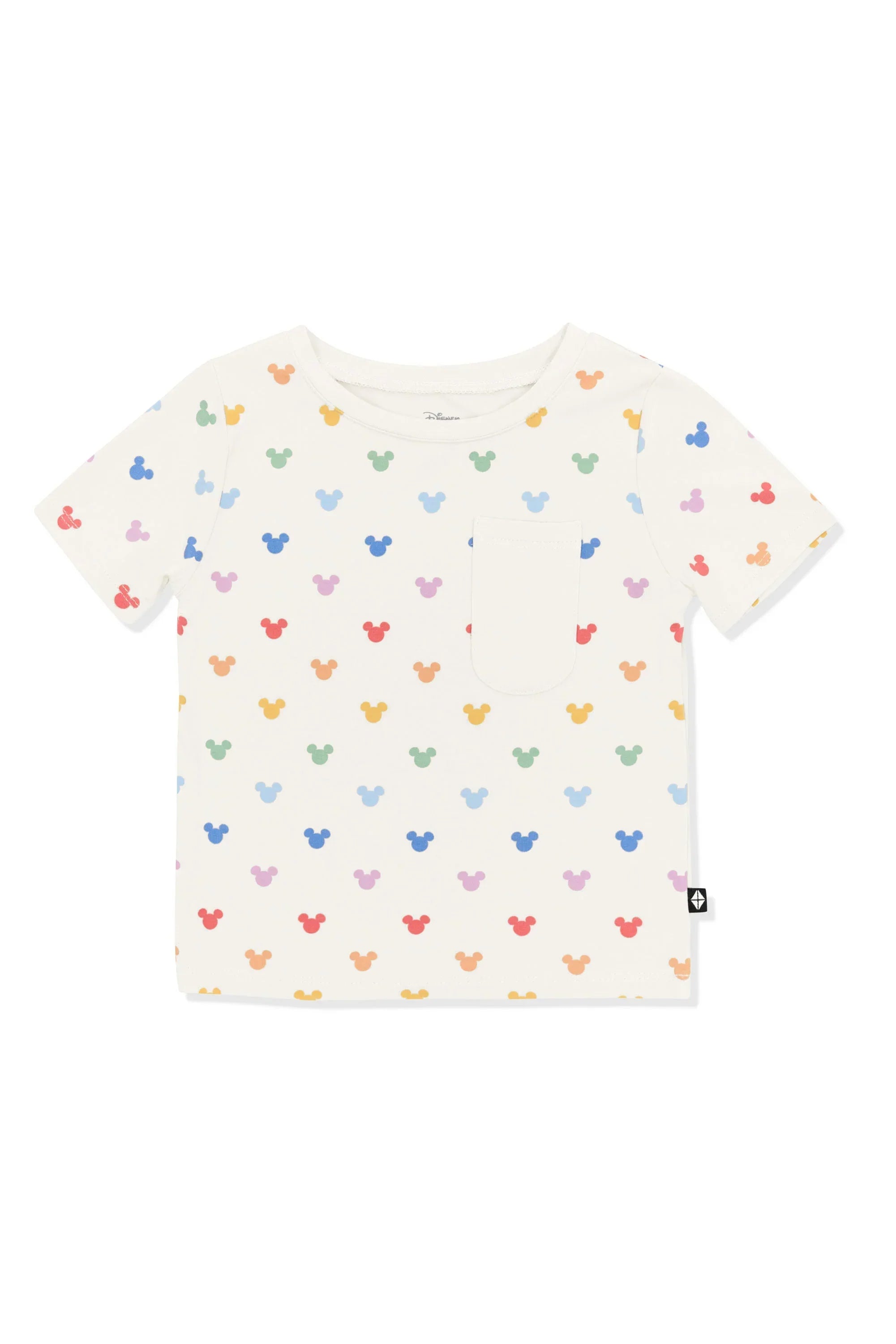 Toddler Crew Neck Tee in Pastel Mickey Mouse Secondary image