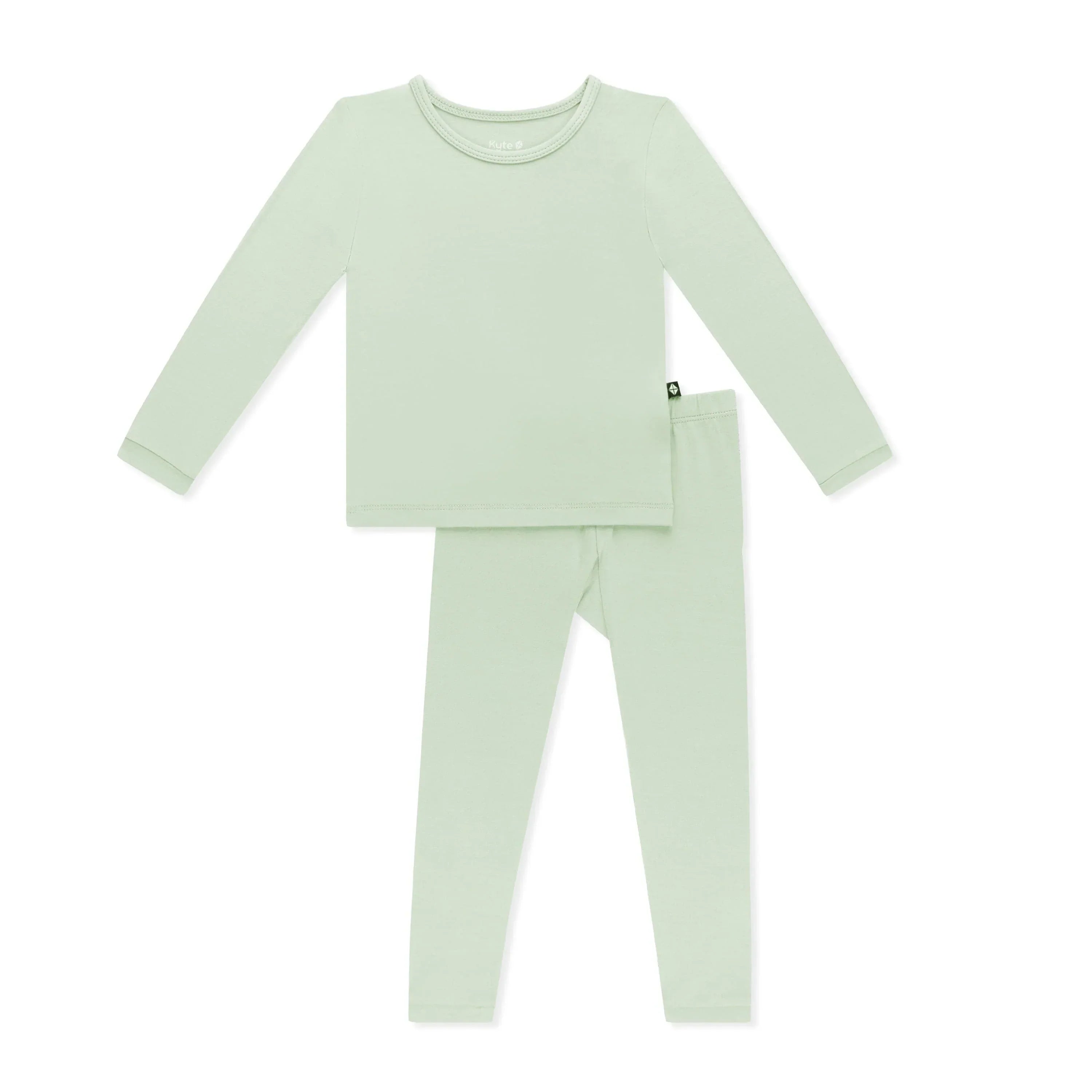 Long Sleeve Pajamas in Basil Secondary image