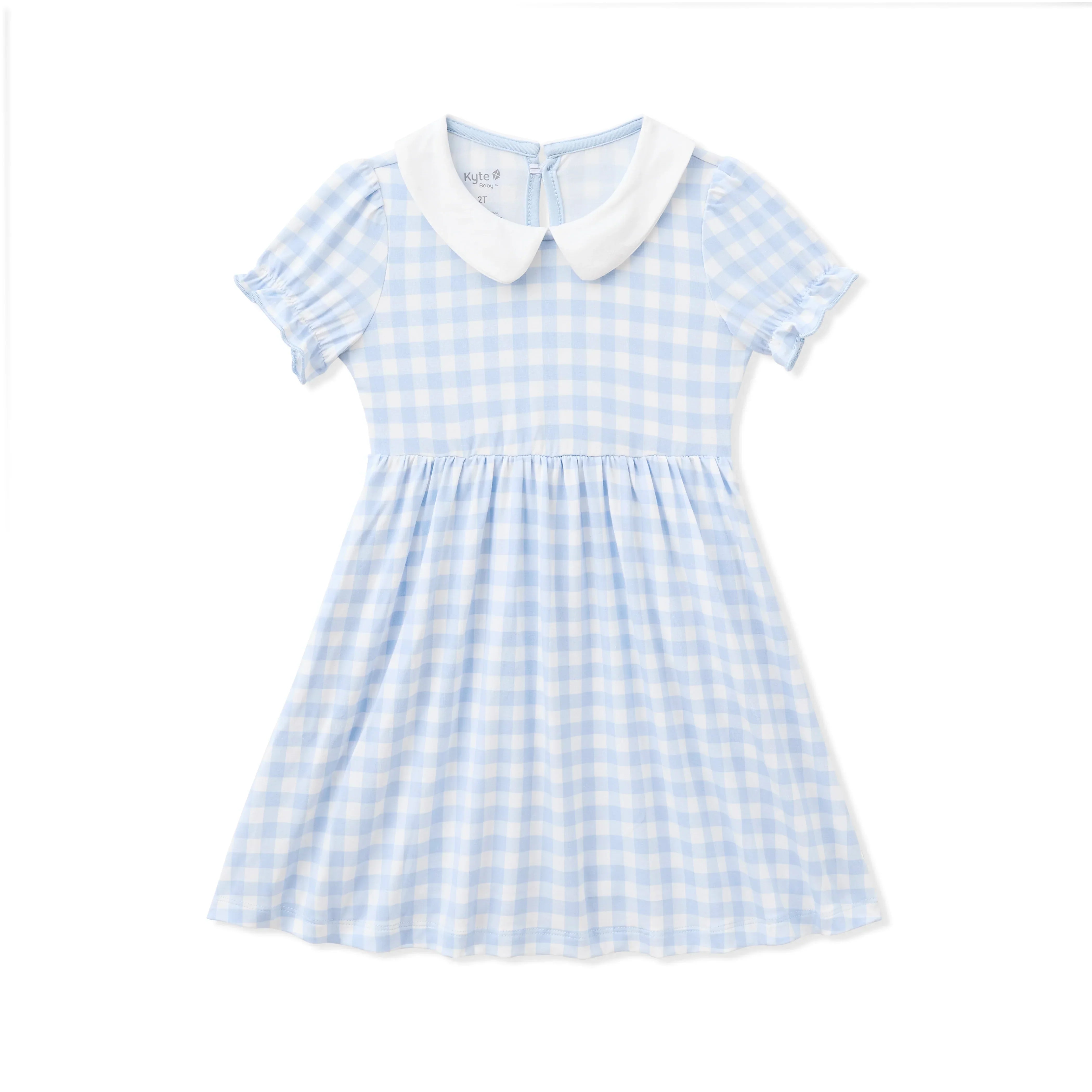 Peter Pan Collar Dress in Gingham Breeze Secondary image