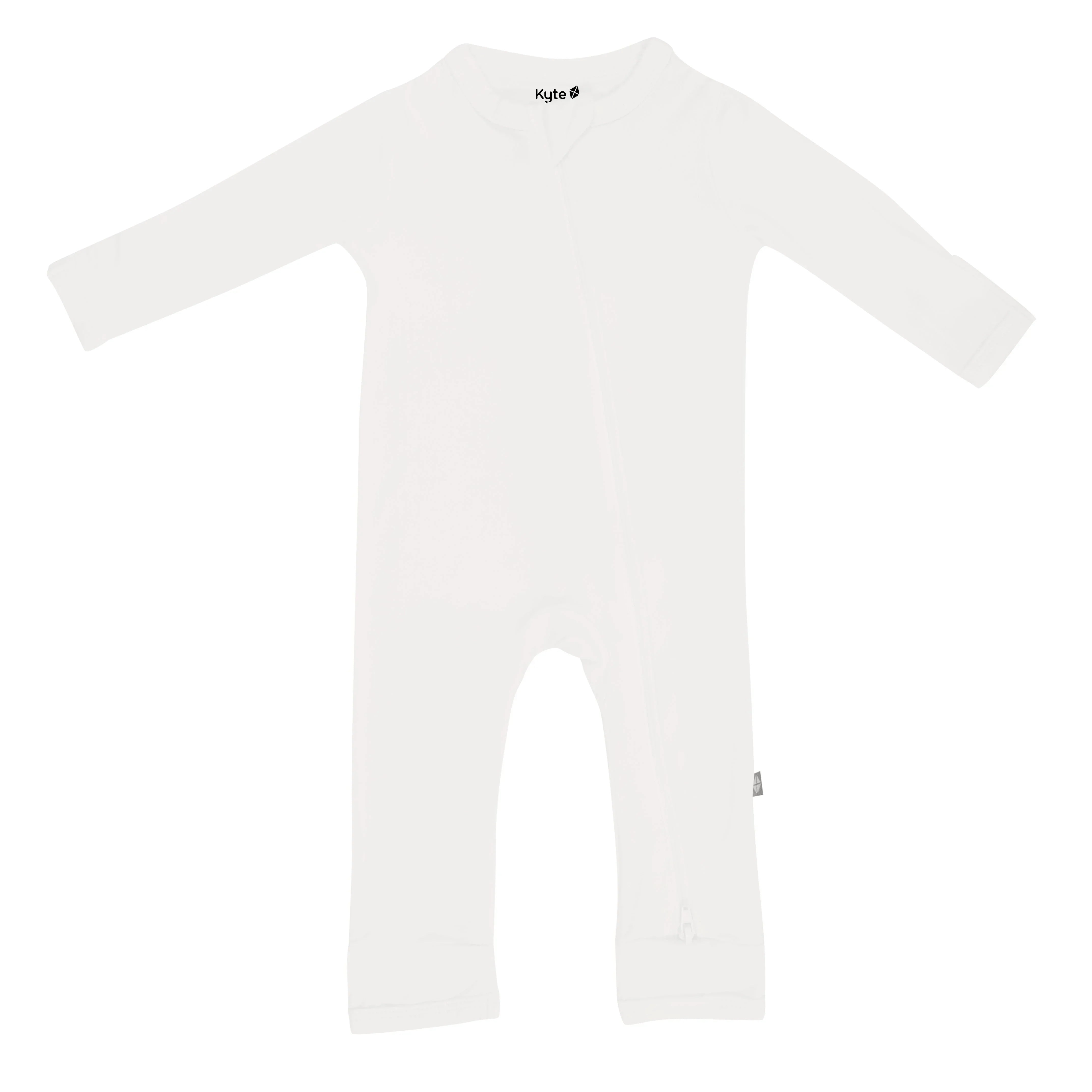 Zippered Romper in Cloud Secondary image