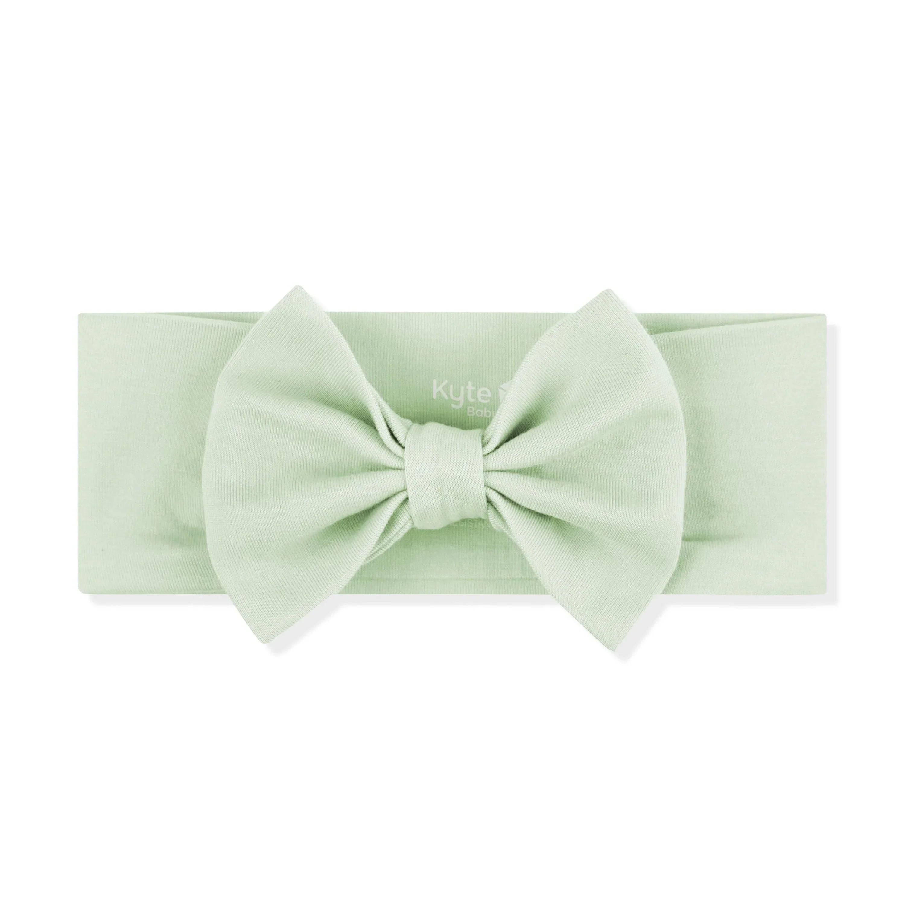 Bow Headband in Basil Secondary image