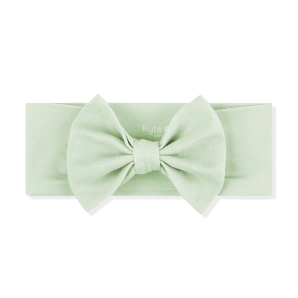 Bow Headband in Basil
