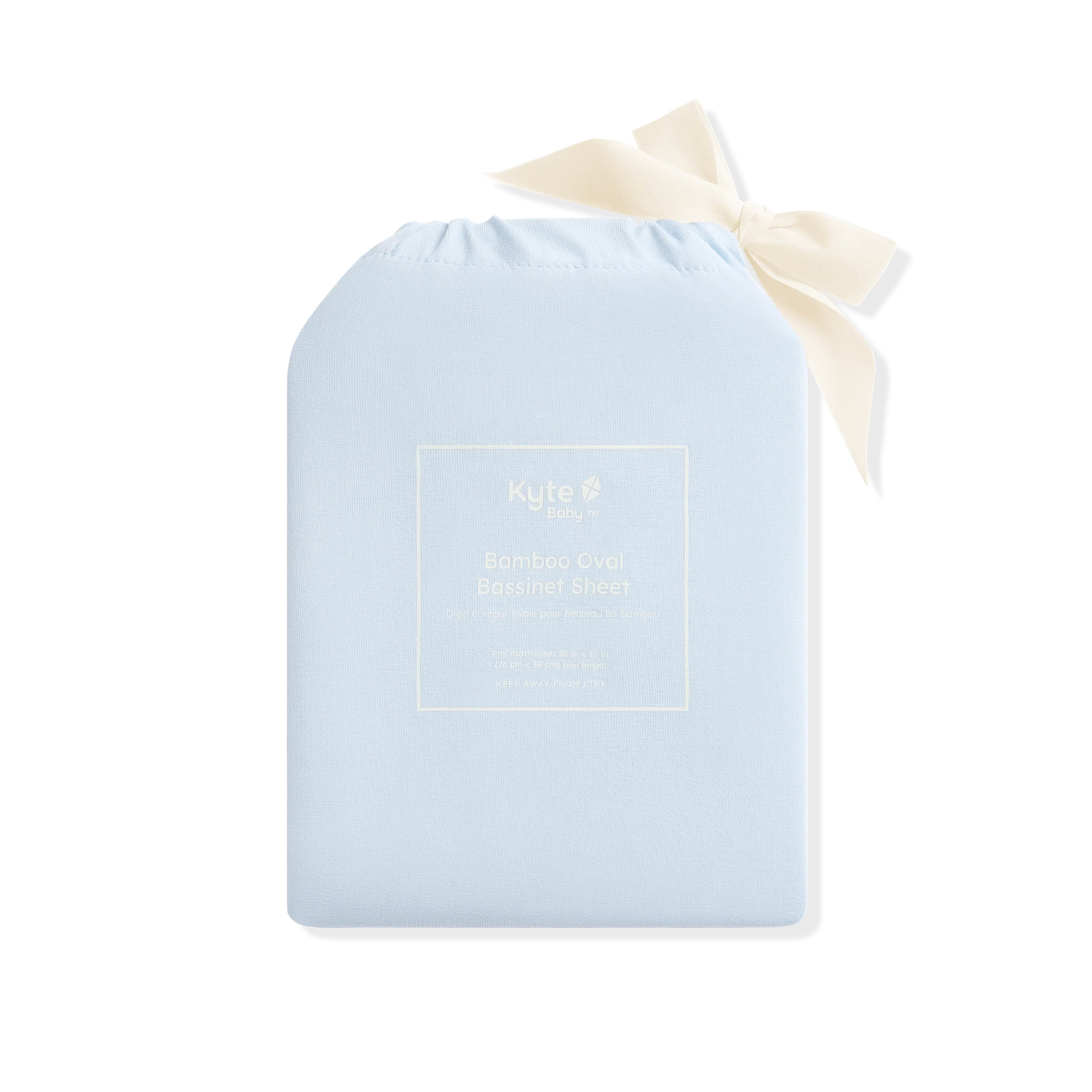 Oval Bassinet Sheet in Breeze Secondary image