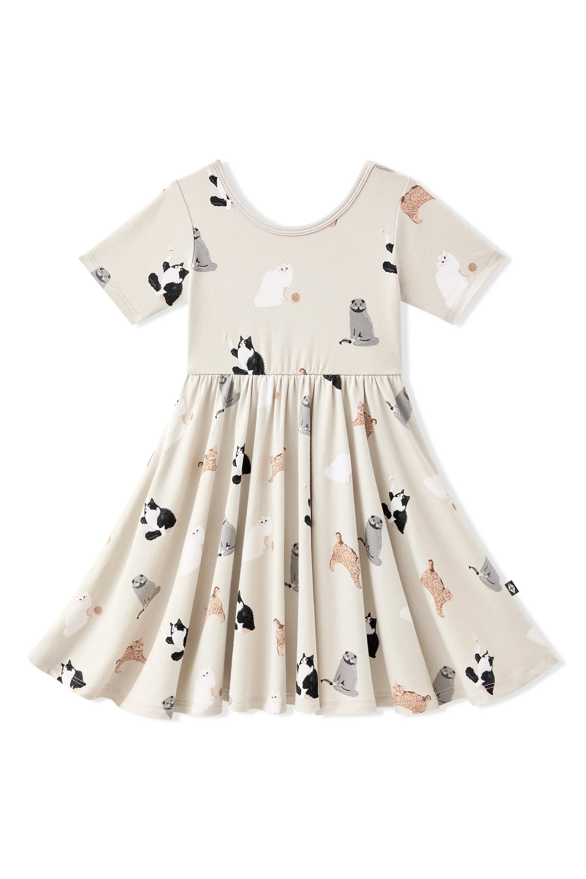 Twirl Dress in Fluffy Cat Secondary image