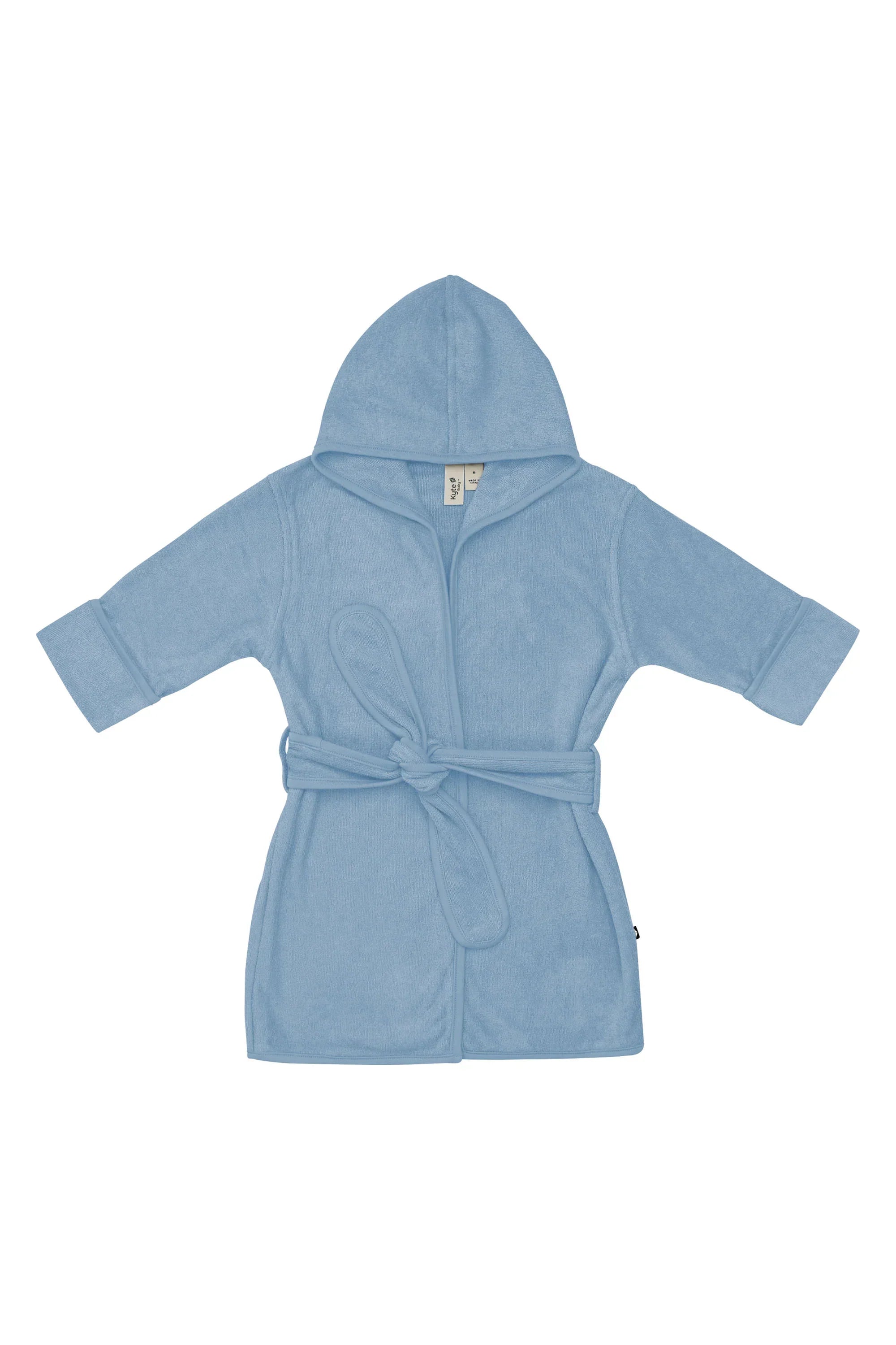 Hooded Bath Robe in Slate Secondary image