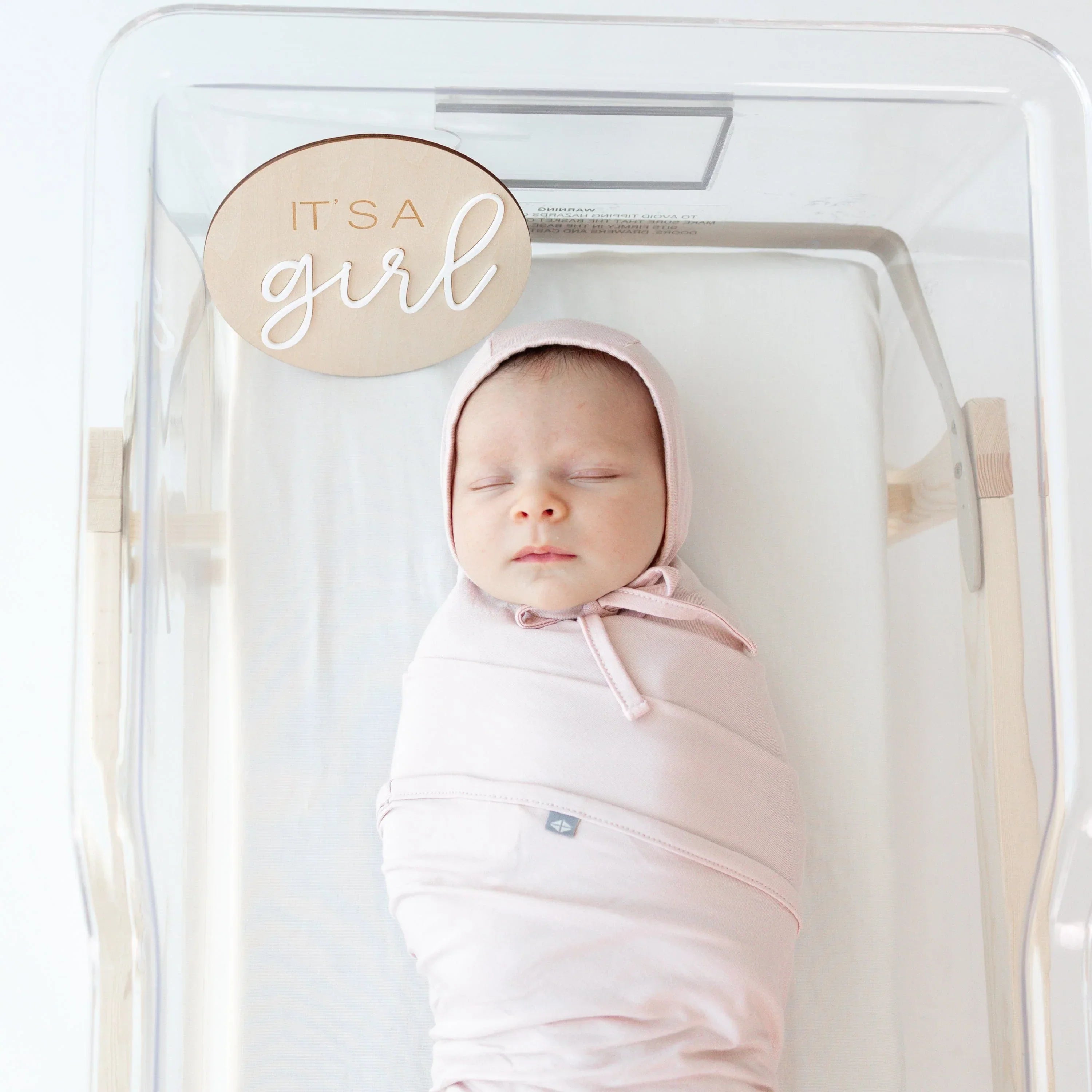 Swaddle Blanket in Blush Secondary image