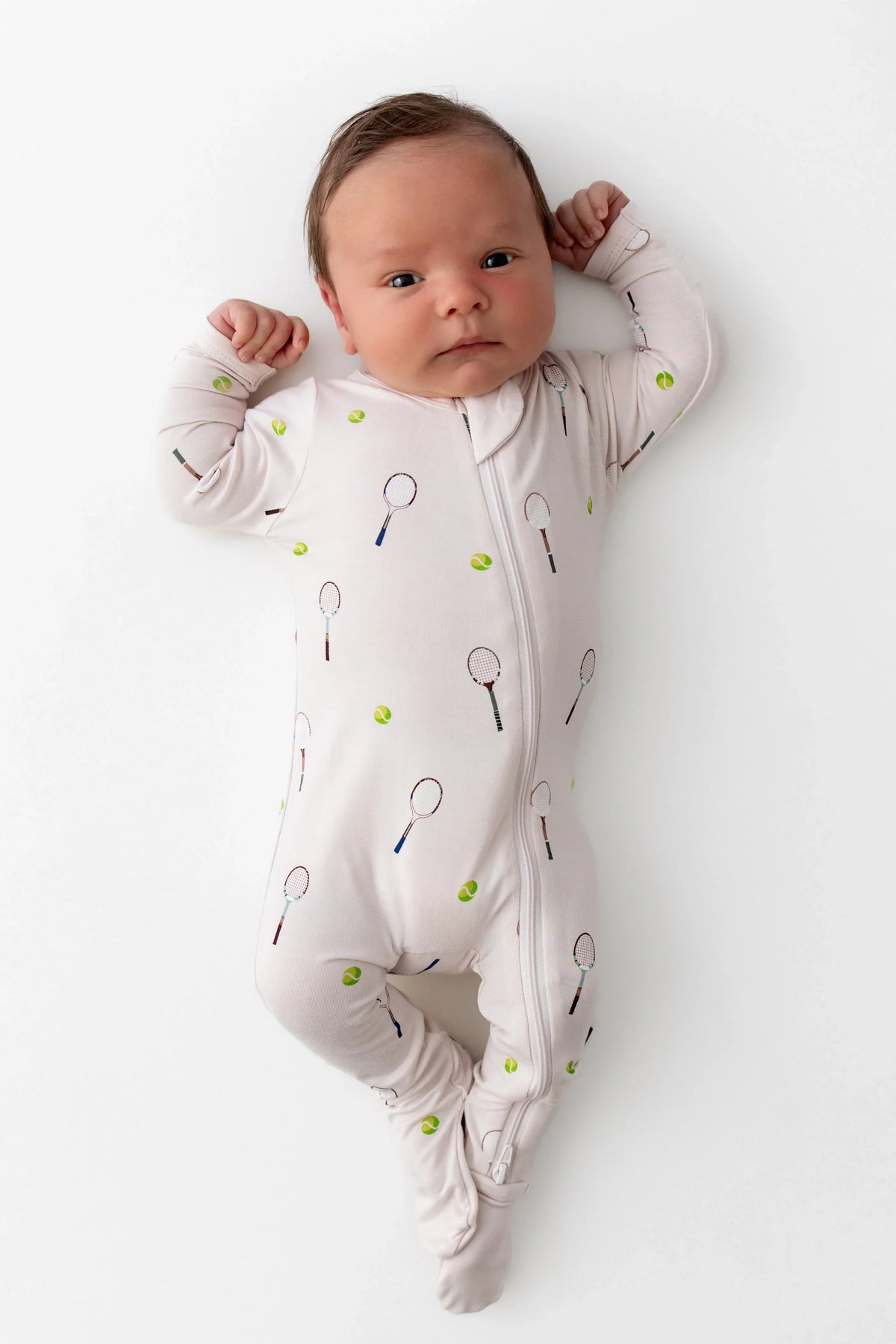 Zippered Footie in Tennis Main image
