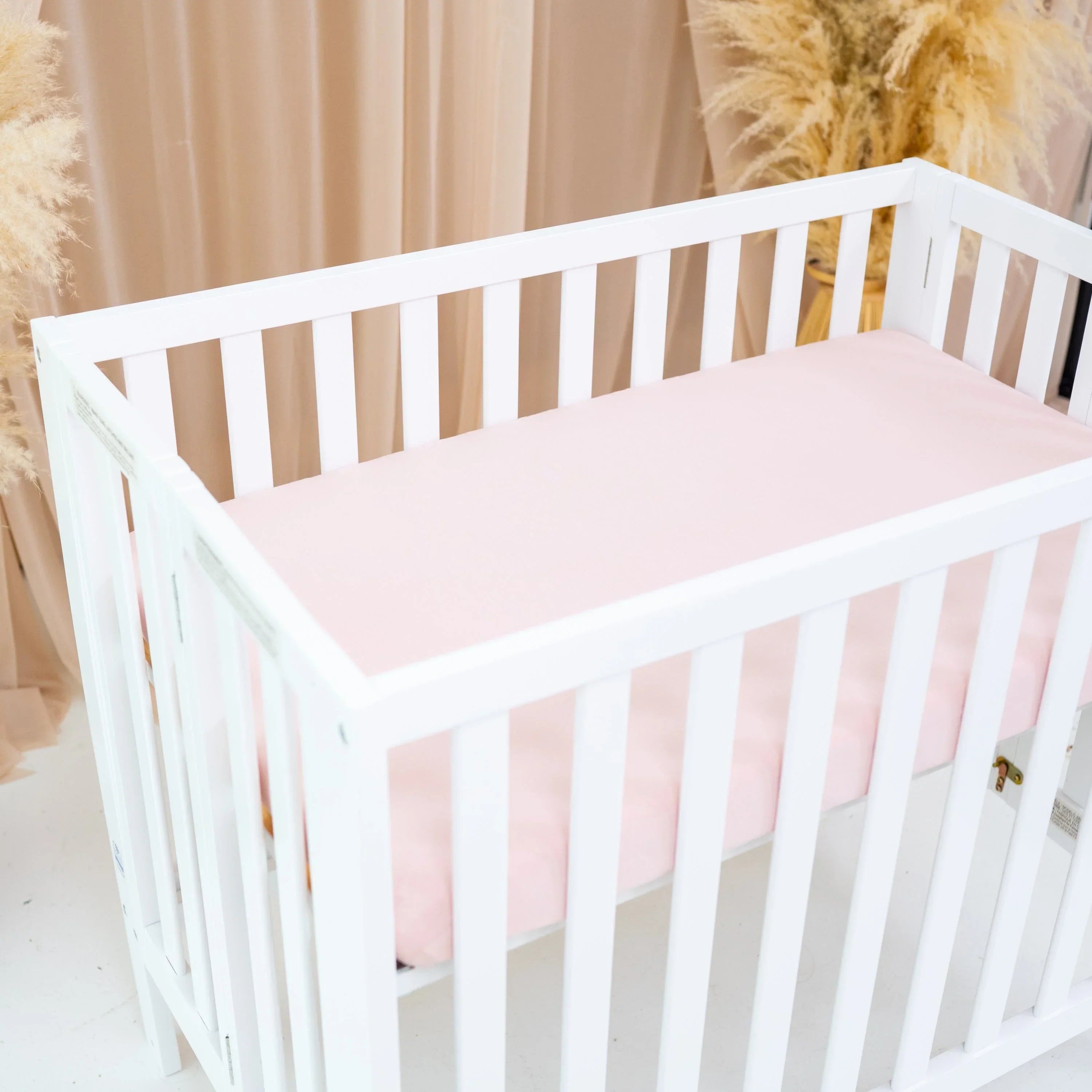 Mini Crib Sheet in Blush Secondary image