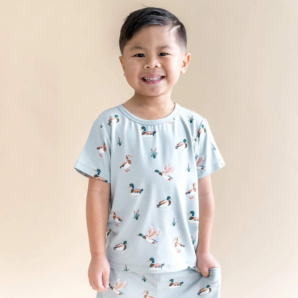 Toddler Basic Tee in Mallard Duck Main image