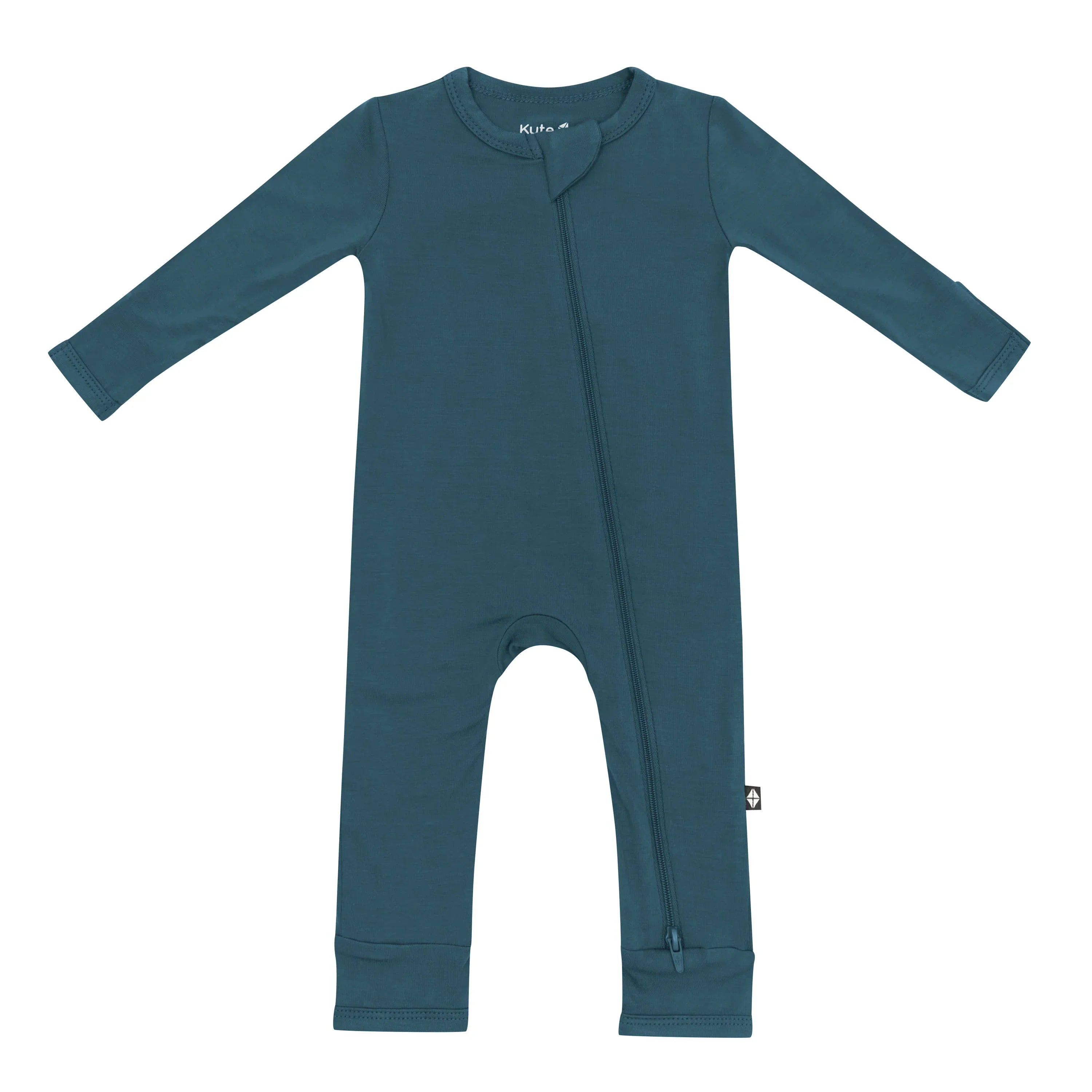 Zippered Romper in Atlantic Secondary image