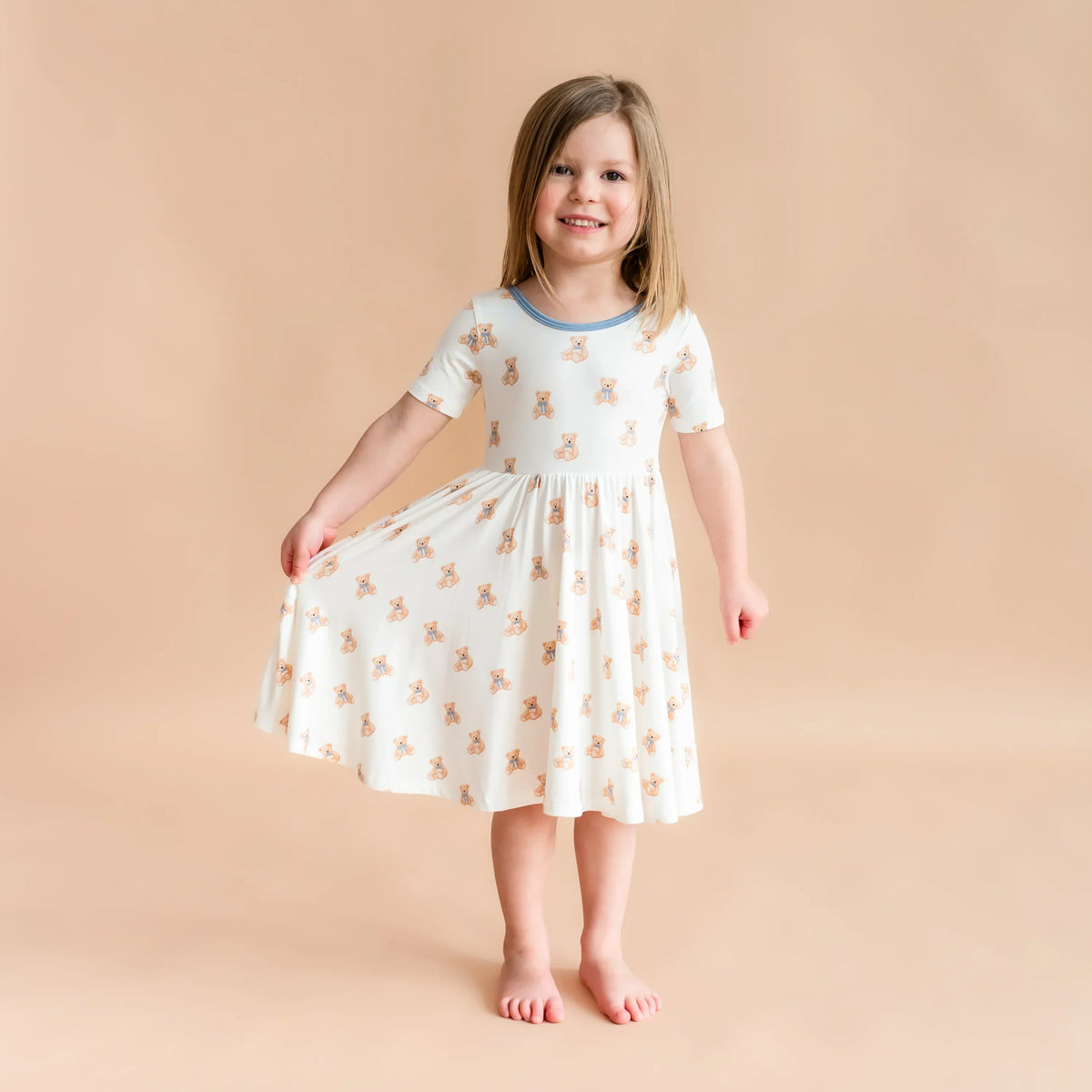 Twirl Dress in Teddy Bear Main image