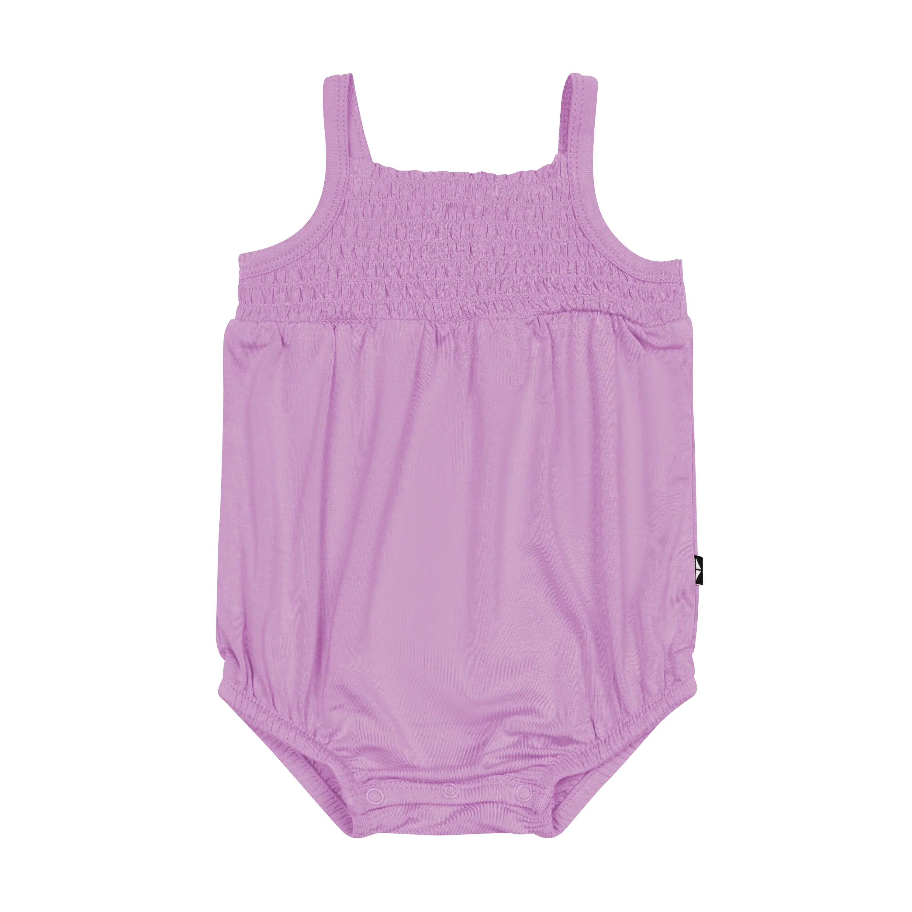 Smocked Bubble Romper in Poi Secondary image