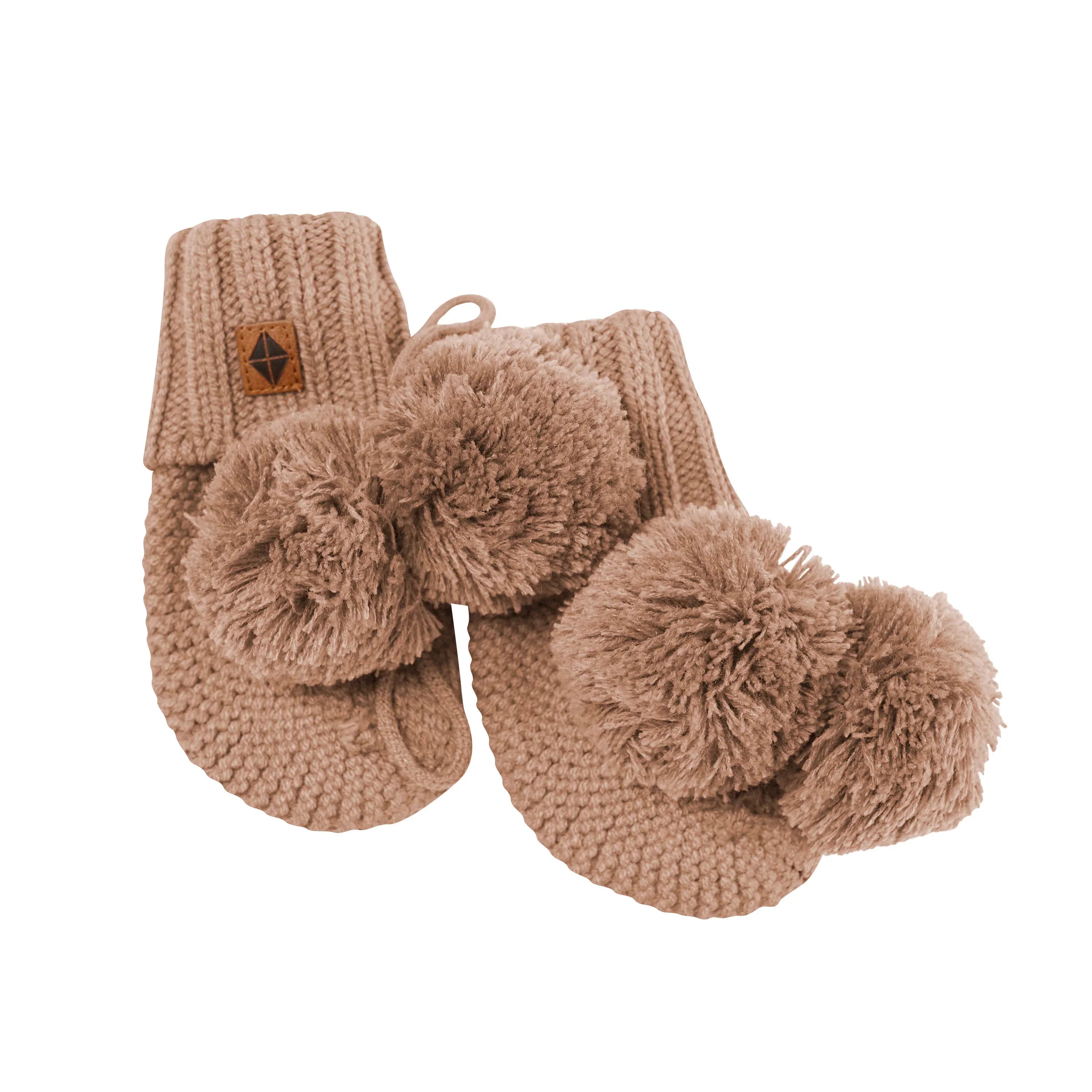 Knit Booties in Latte Secondary image