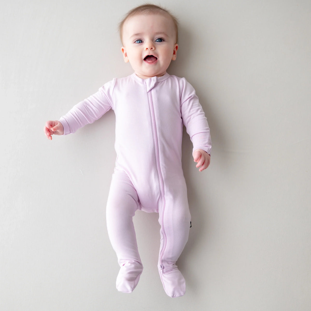 Zippered Footie in Thistle Main image