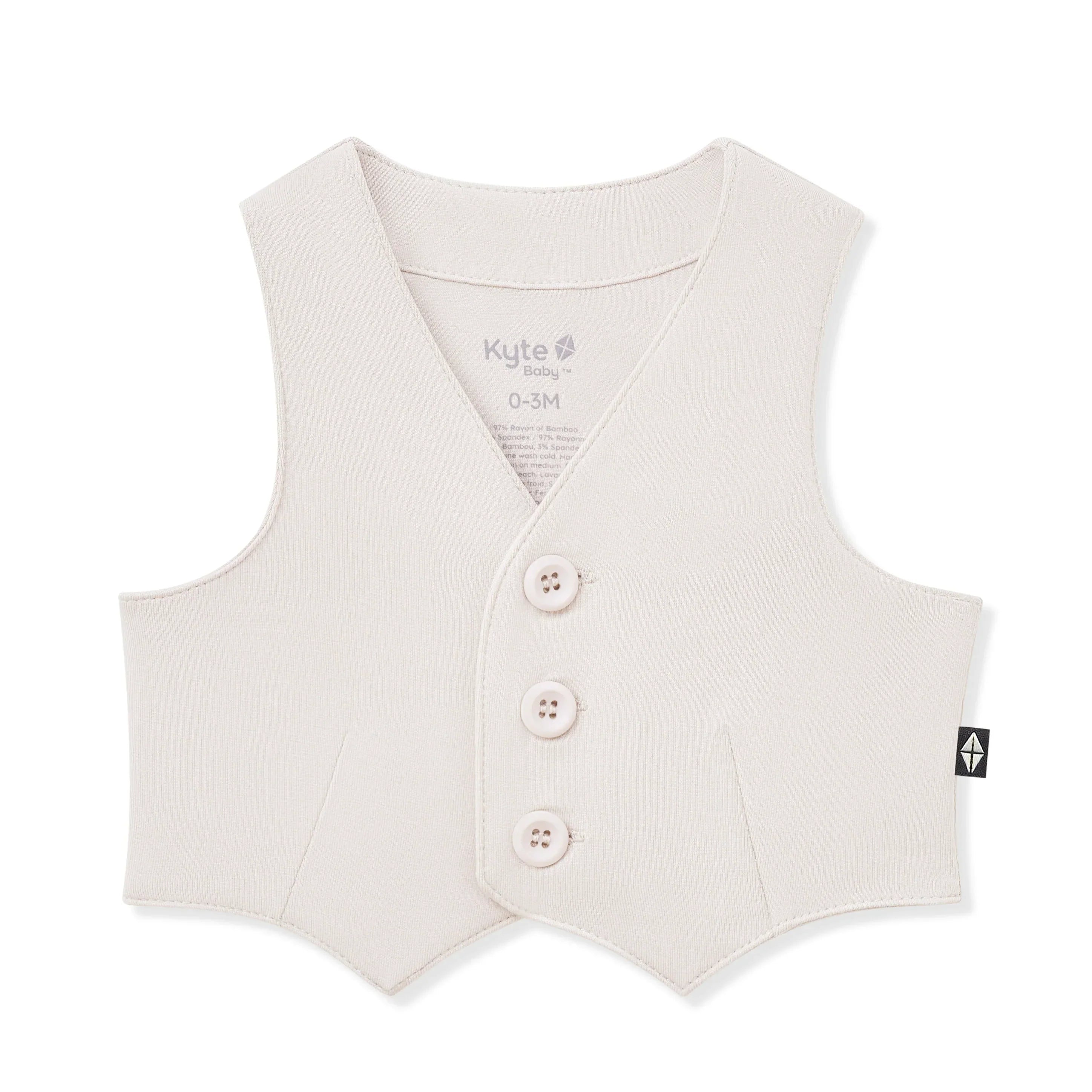 Tuxedo Vest in Oat Secondary image