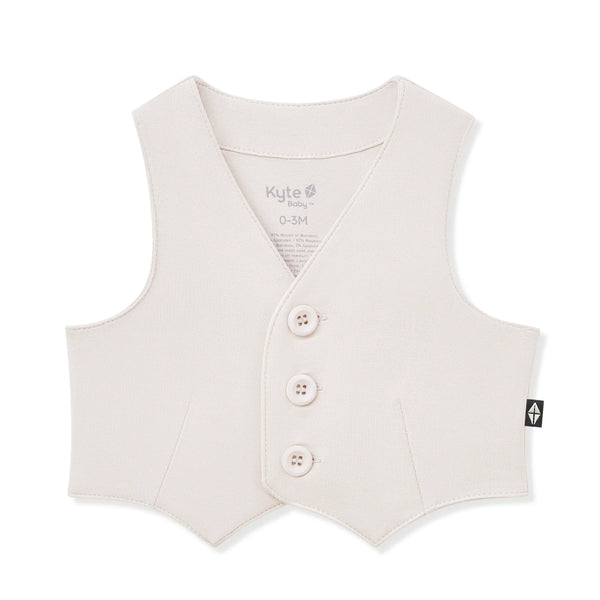 Tuxedo Vest in Oat