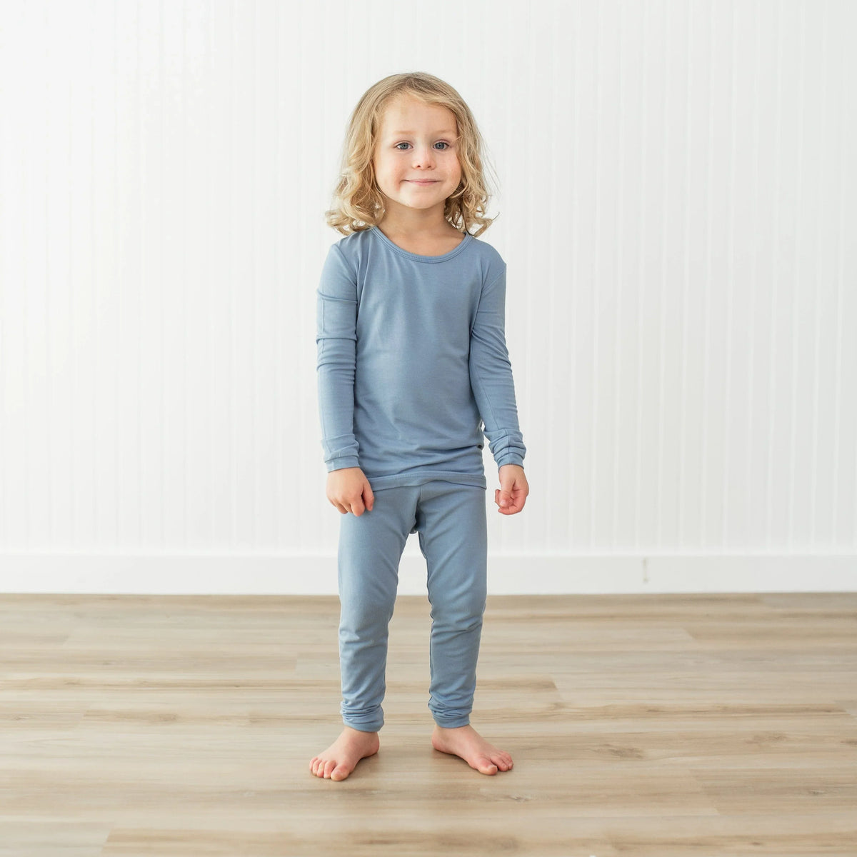 Long Sleeve Pajamas in Slate Main image