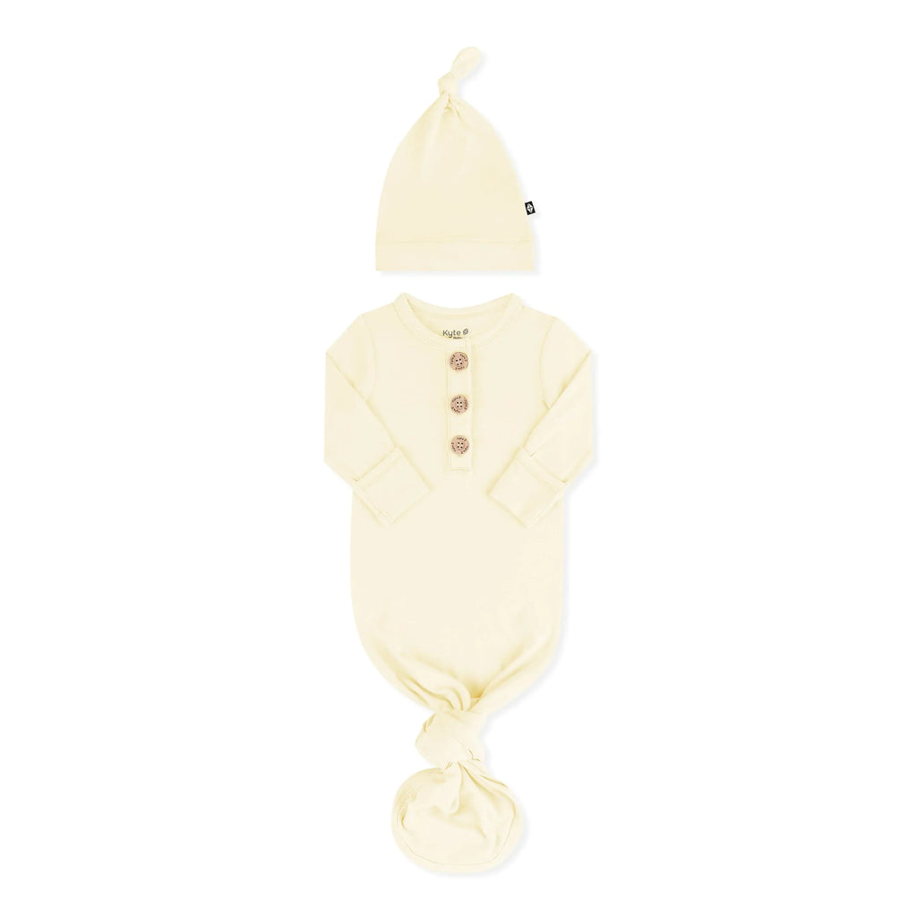 Knotted Gown with Hat Set in Chamomile