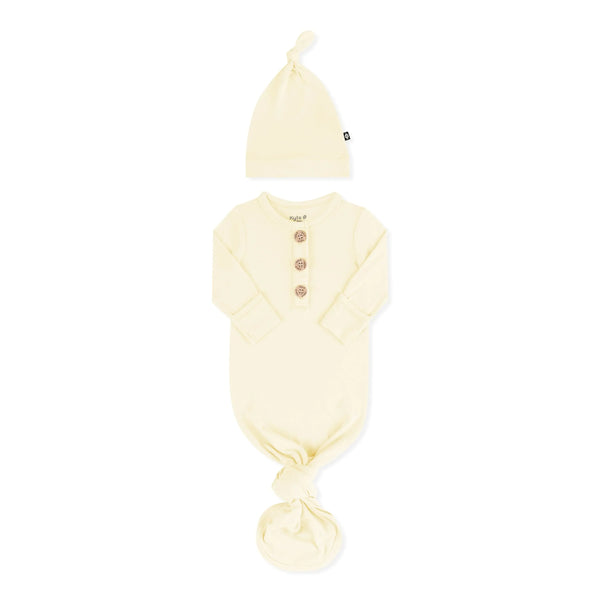 Knotted Gown with Hat Set in Chamomile