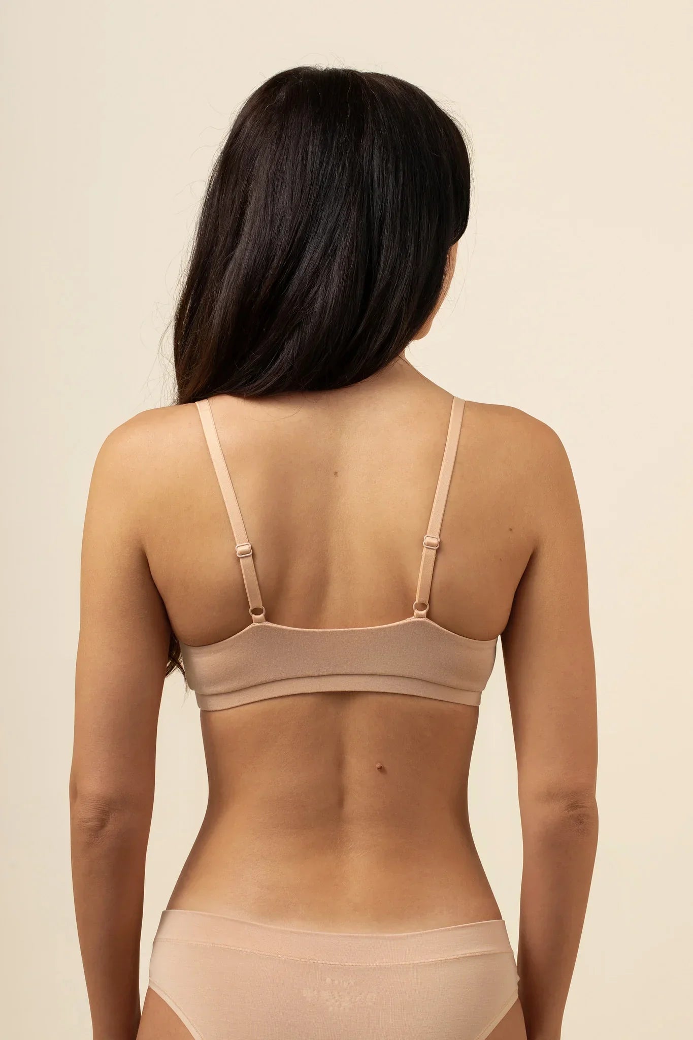 Women's Scoop Neck Bralette in Chai Secondary image