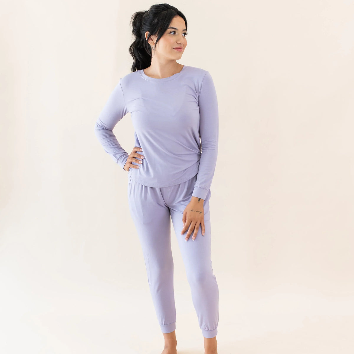 Women's Jogger Pajama Set in Taro Main image
