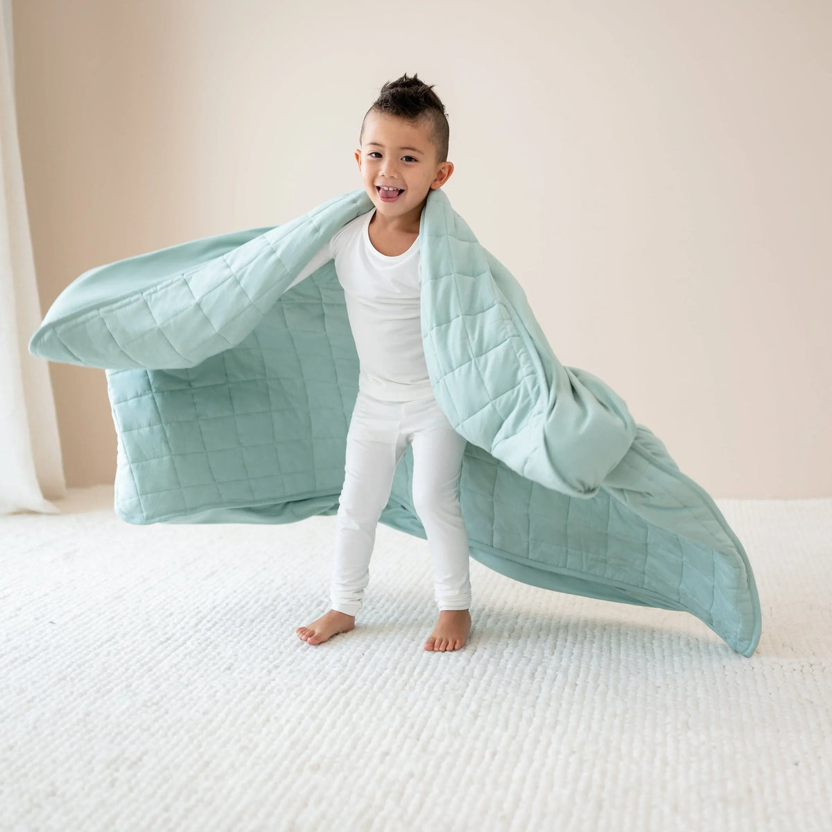 Youth Blanket in Sage 1.0 Main image