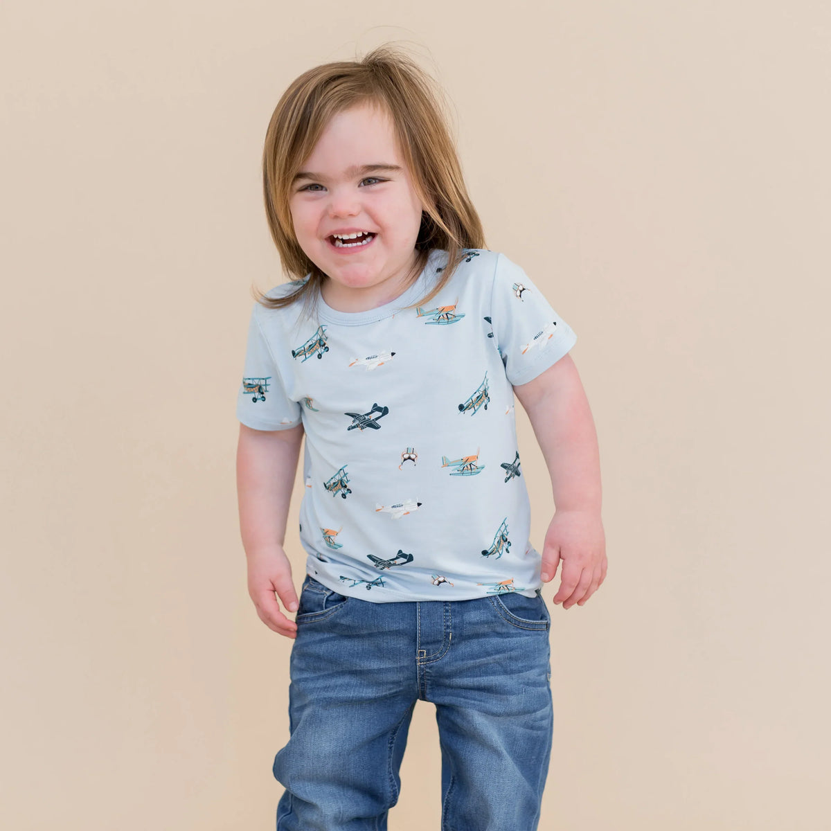 Toddler Basic Tee in Take Off Main image