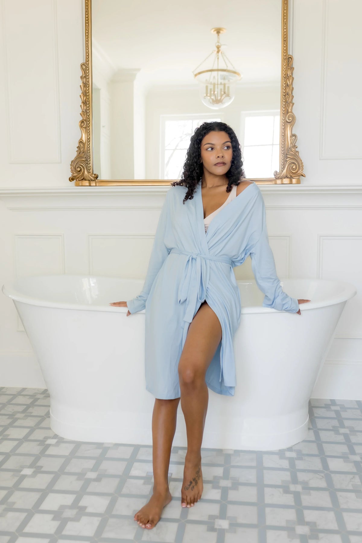 Women's Lounge Robe in Breeze Main image