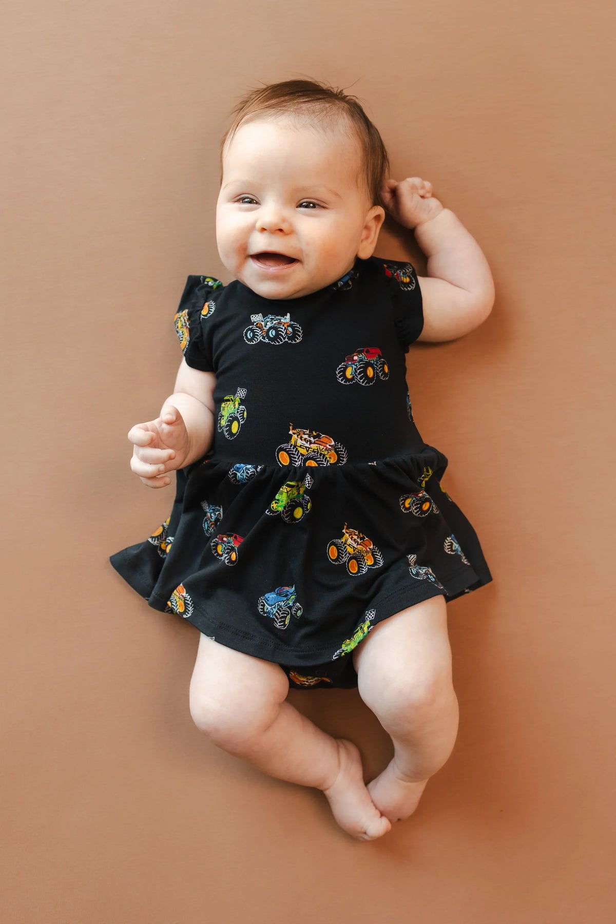 Twirl Bodysuit Dress in Monster Truck Main image