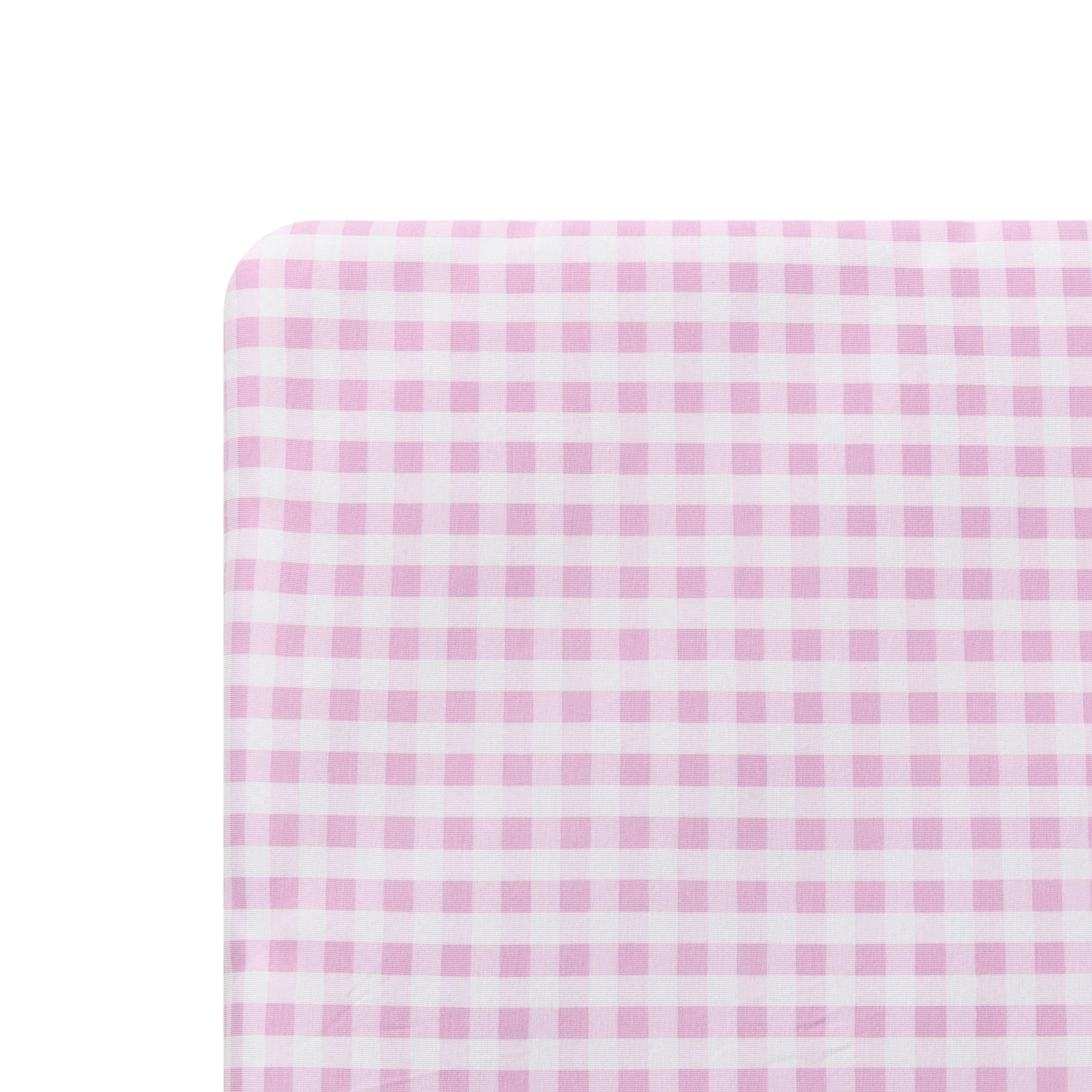 Crib Sheet in Gingham Thistle Secondary image