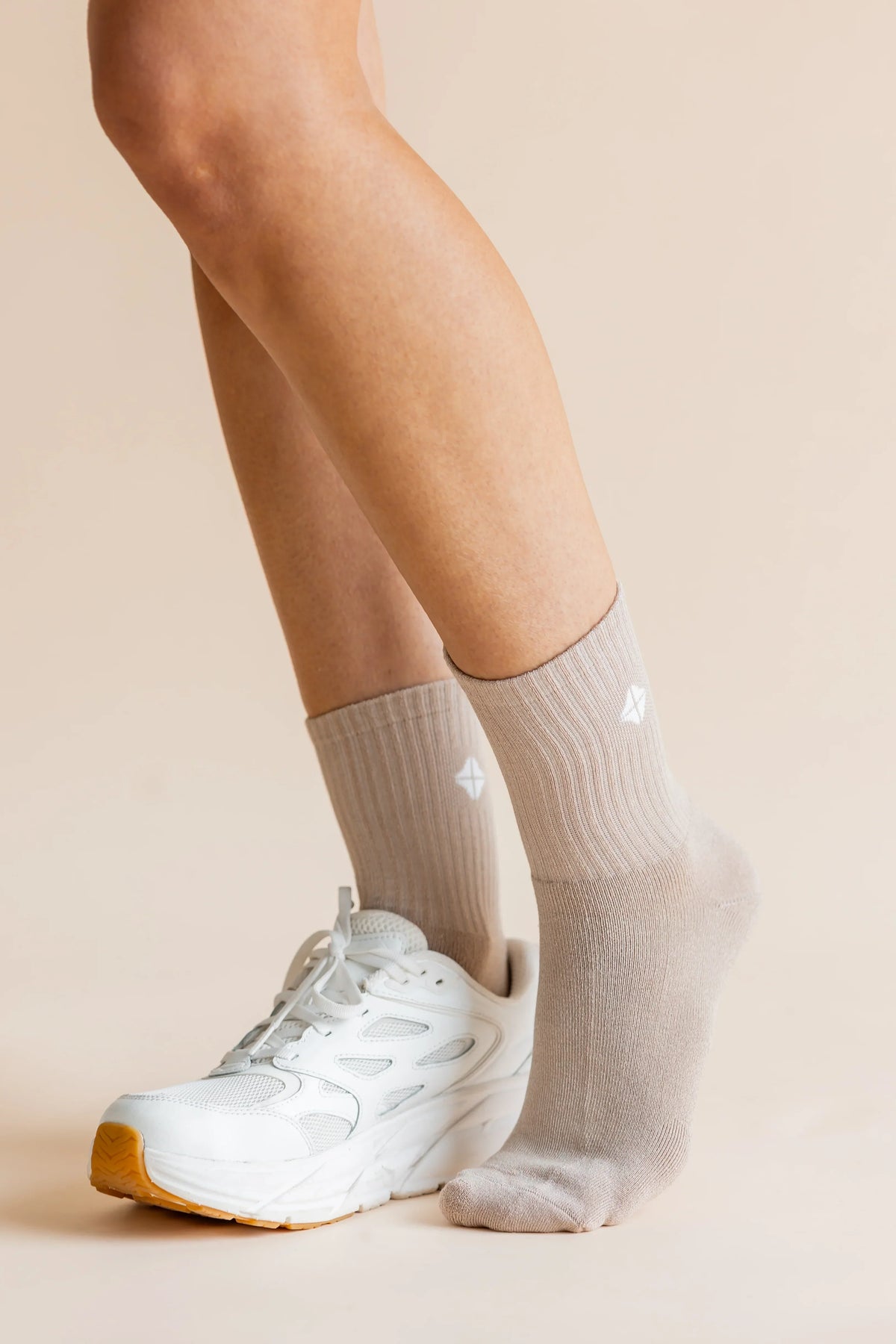 Adult Crew Socks in Bisque Main image