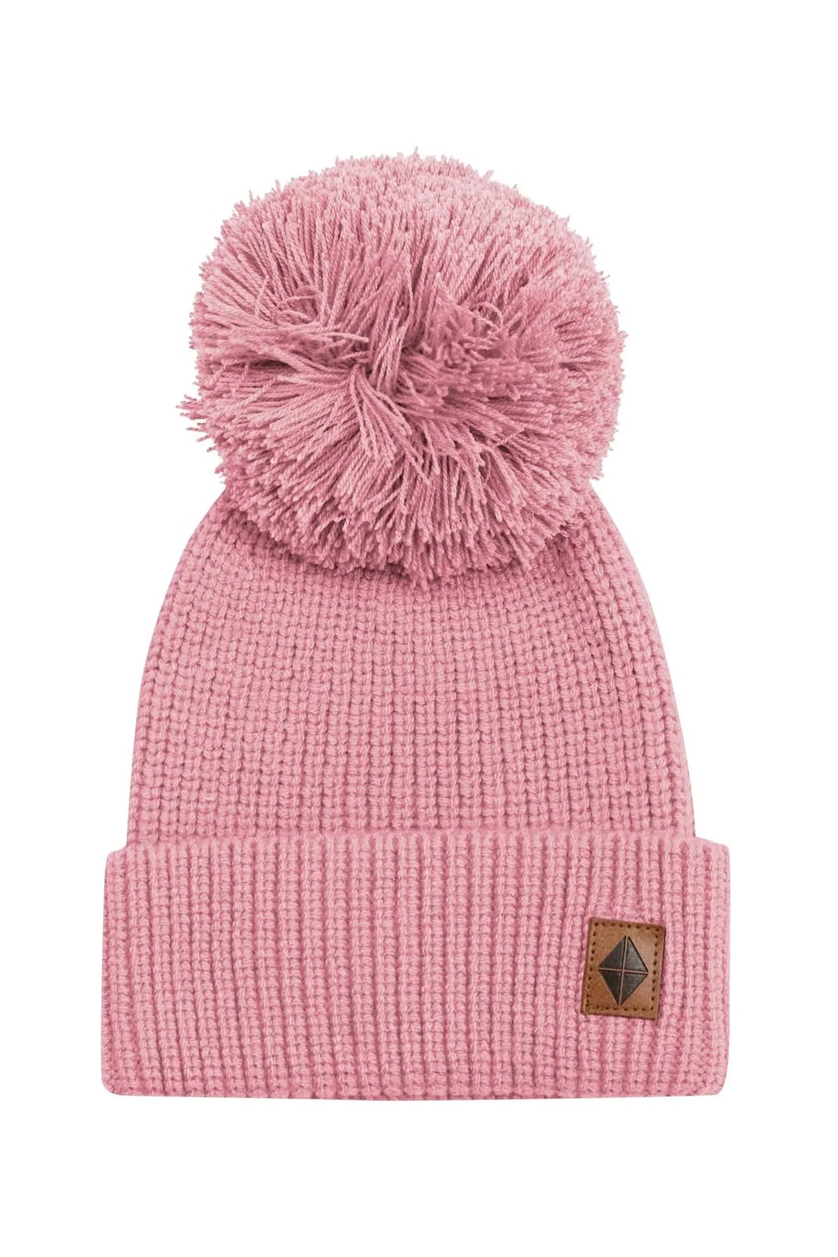 Chunky Knit Pom Beanie in Apple Blossom Main image