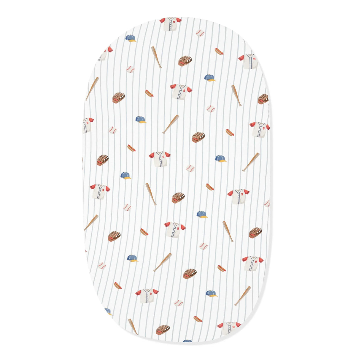 Oval Bassinet Sheet in Home Run Main image