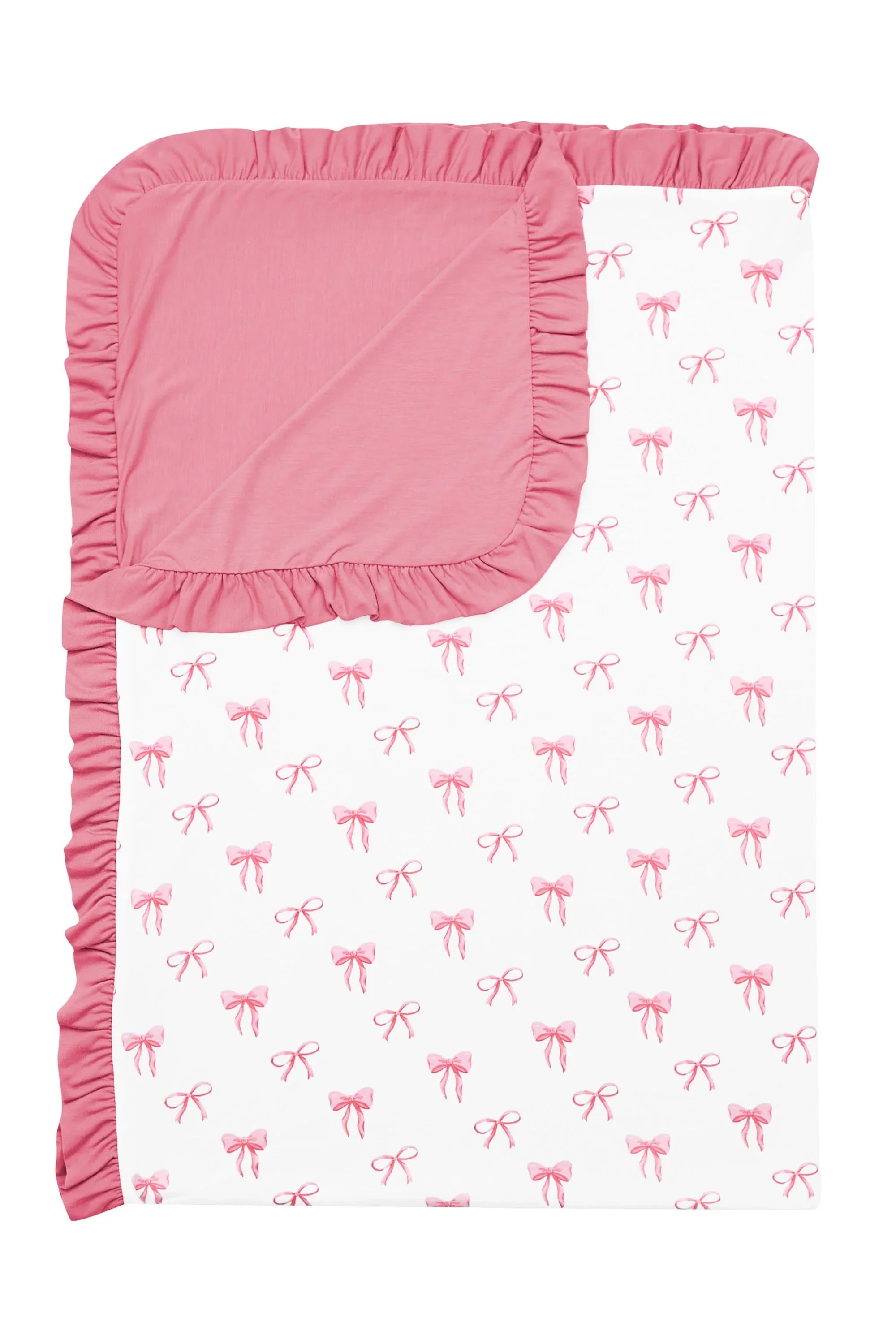 Ruffle Toddler Blanket in Bow 0.5 Secondary image