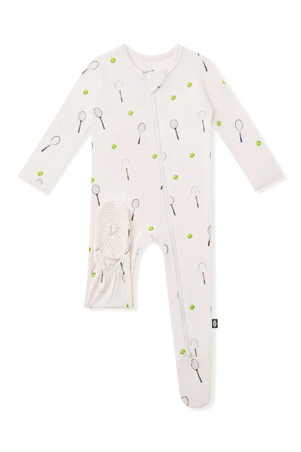 Zippered Footie in Tennis