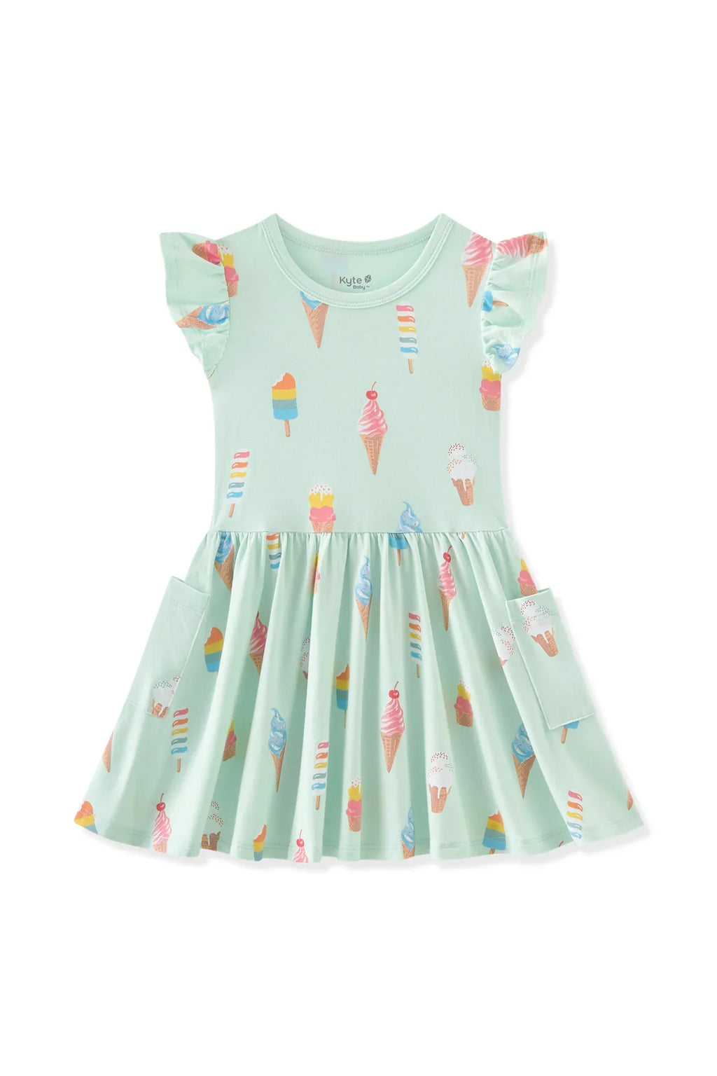 Pocket Dress in Mint Ice Cream