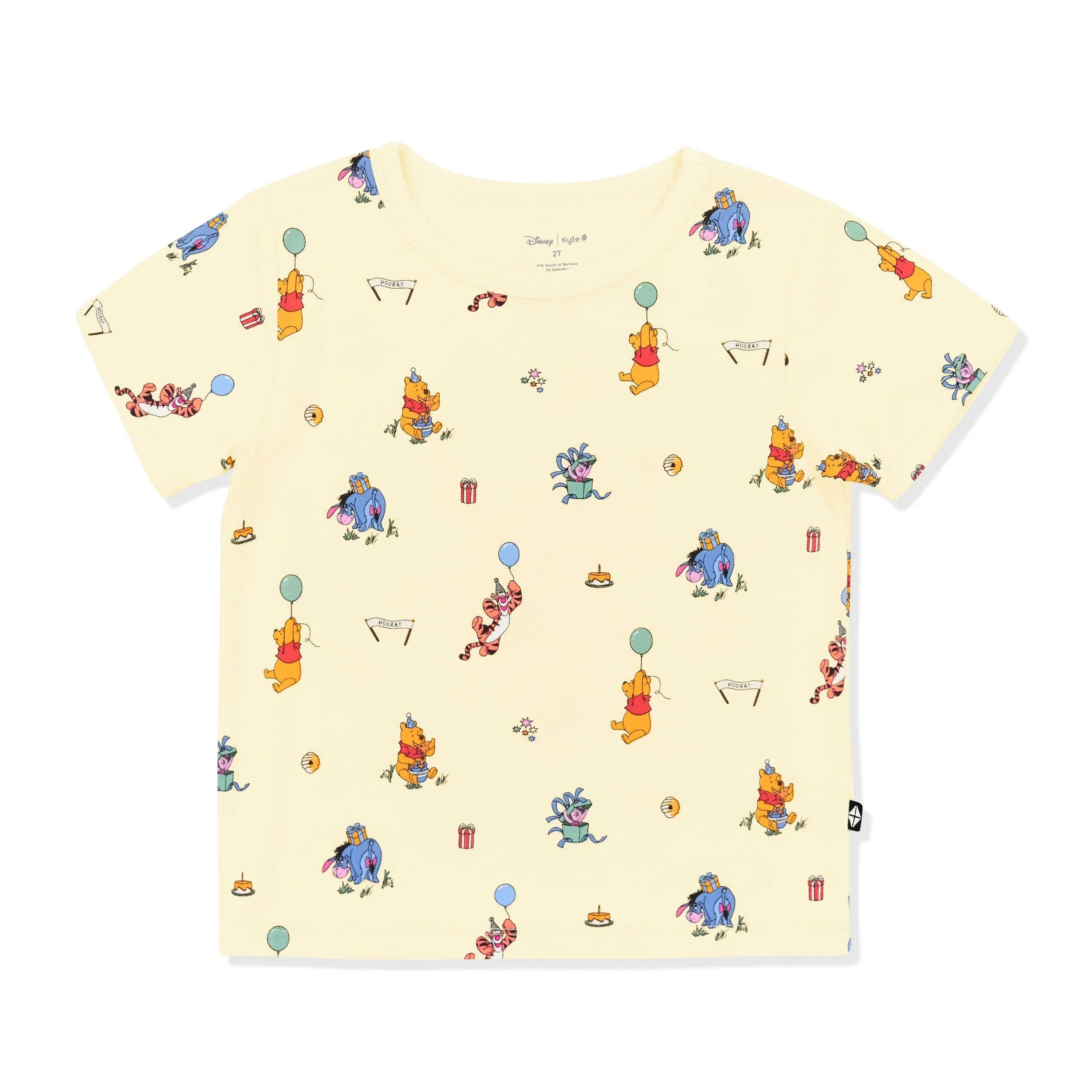 Toddler Basic Tee in Winnie the Pooh Celebration Secondary image