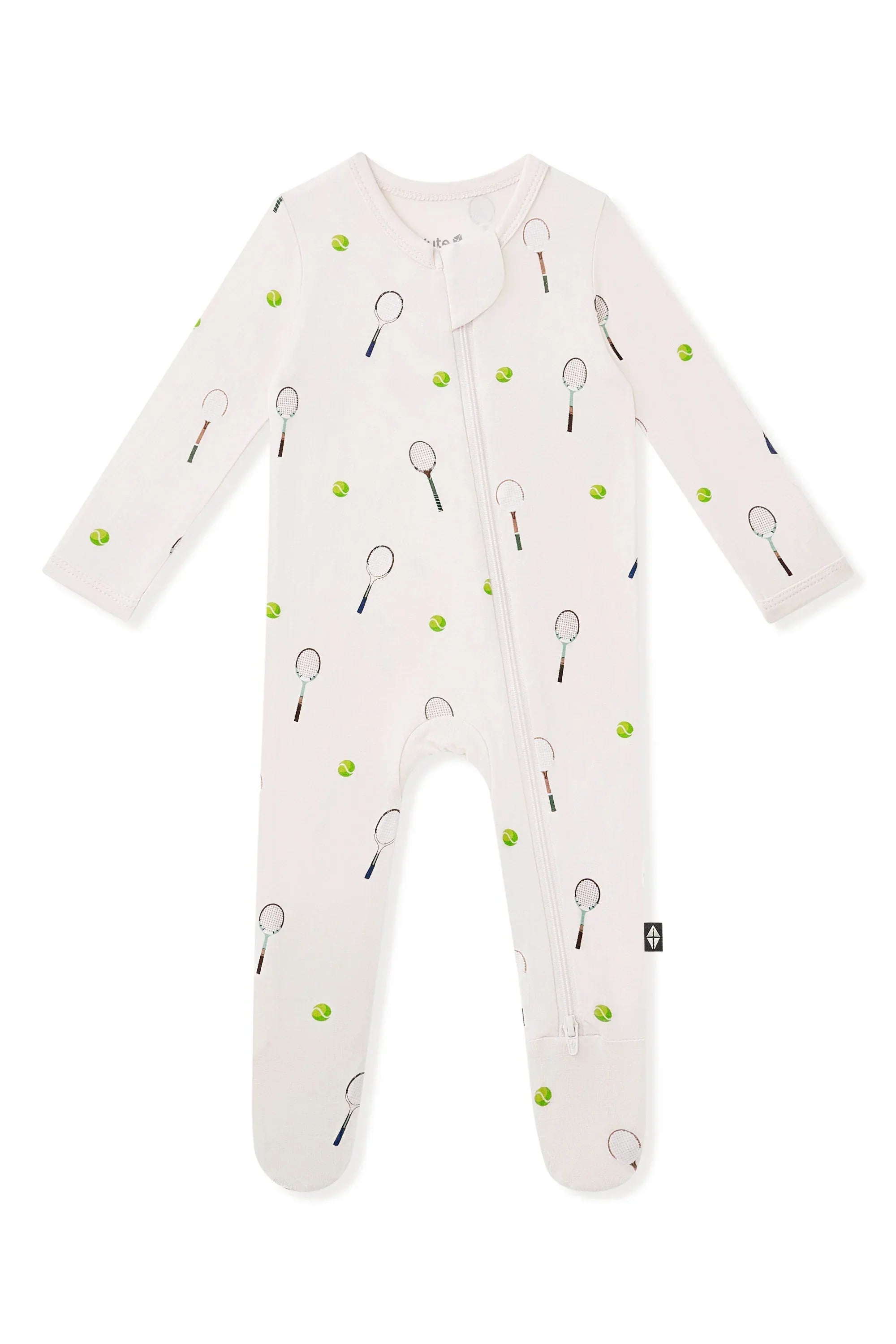 Zippered Footie in Tennis Secondary image