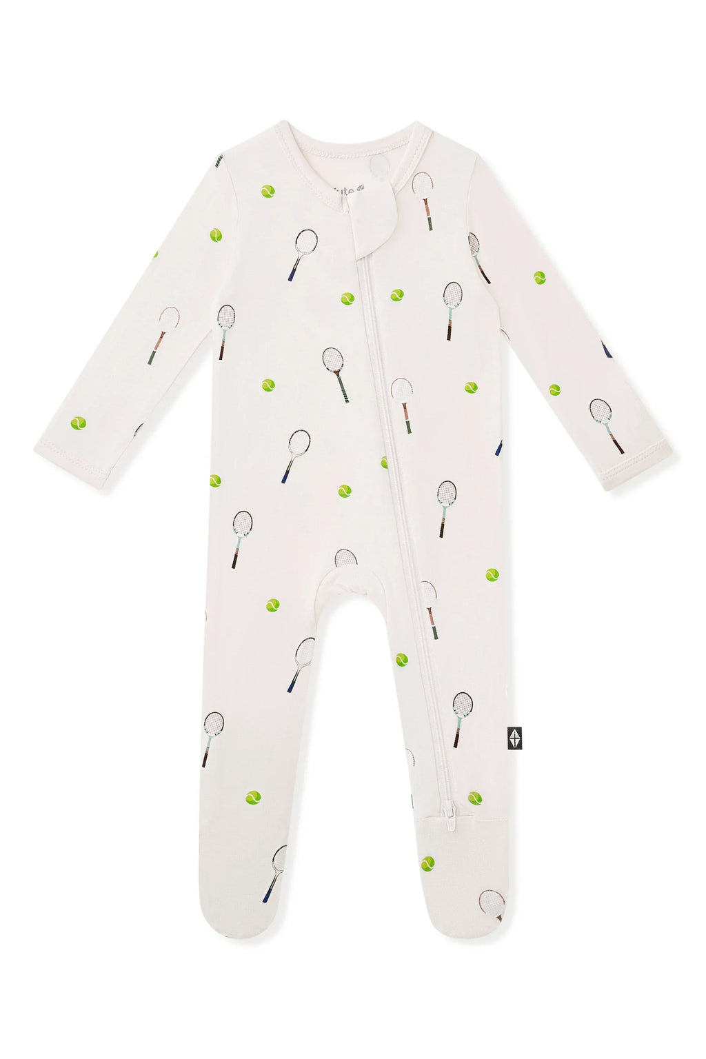 Zippered Footie in Tennis