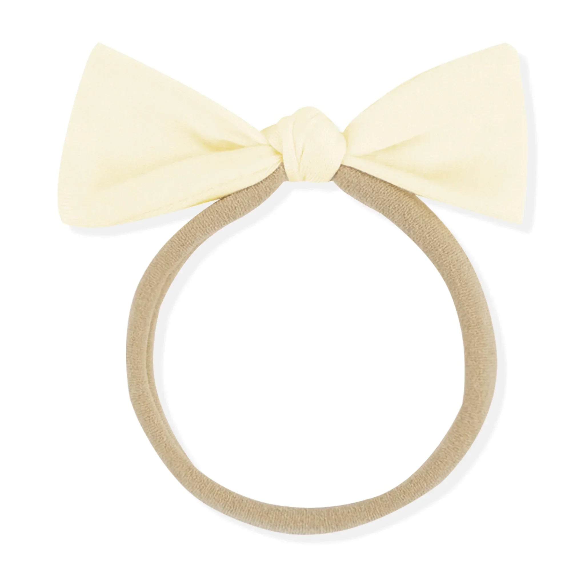 Tiny Nylon Bow in Chamomile Secondary image