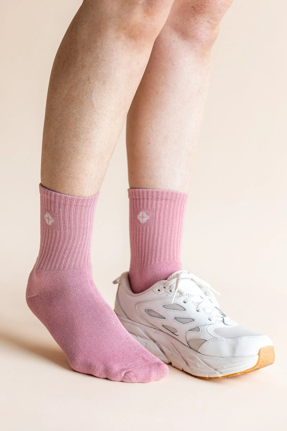 Adult Crew Socks in Apple Blossom Main image