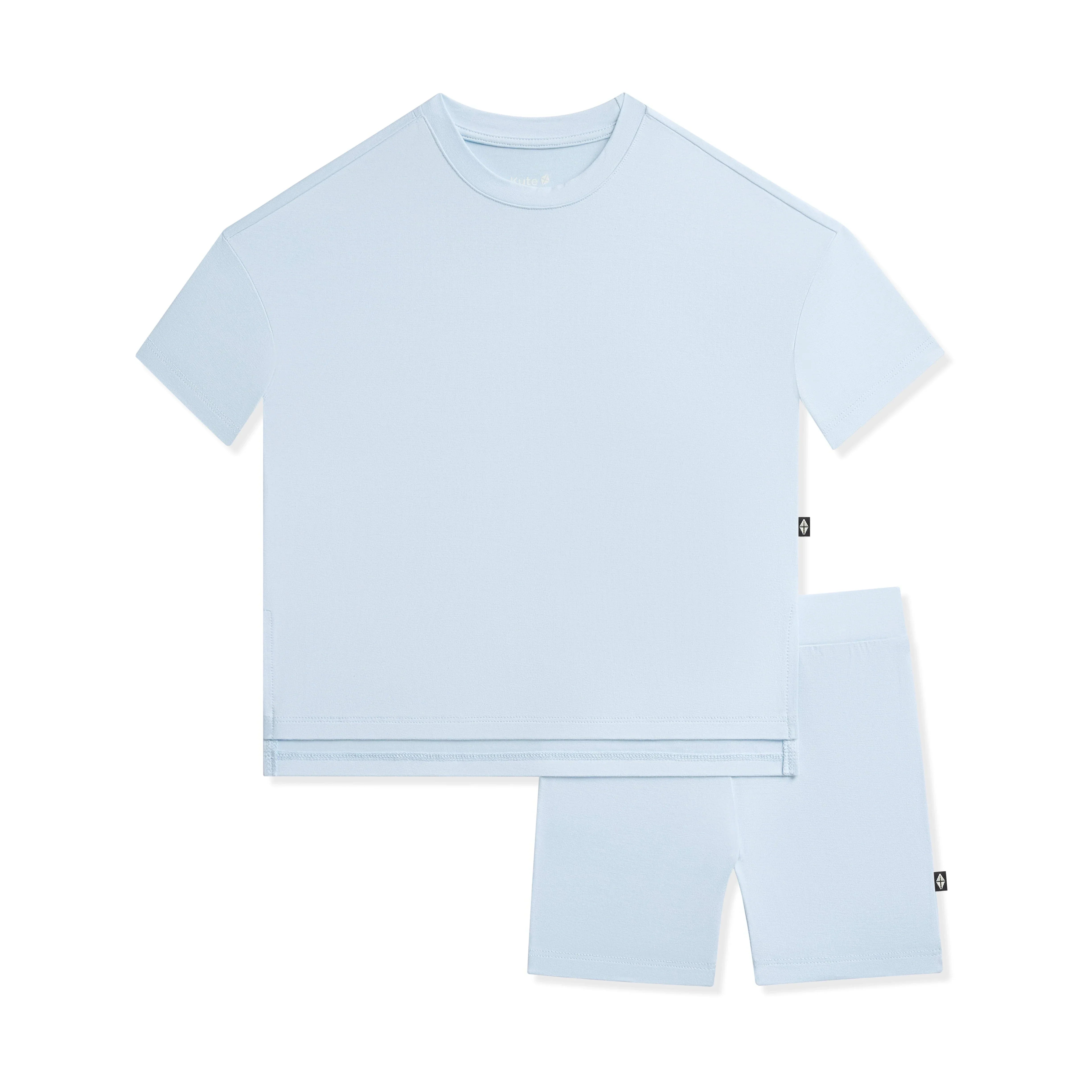 Toddler Biker Short Set in Breeze Secondary image